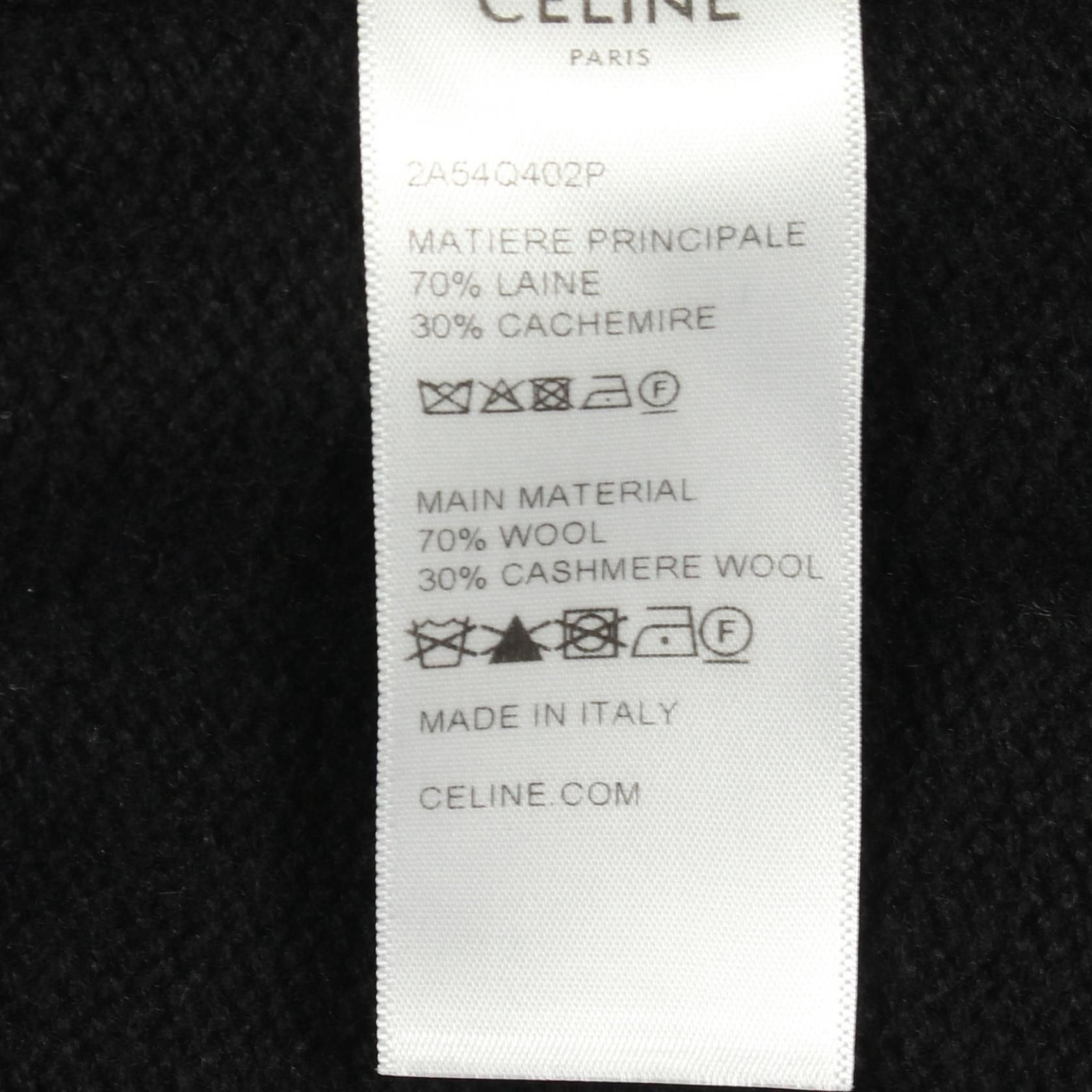 Celine Celine CELINE Logo Wool Cashmere Pants Textile Bottoms 2A54Q402P DUTY FREE for USA Size ONE SIZE - 4 Thumbnail
