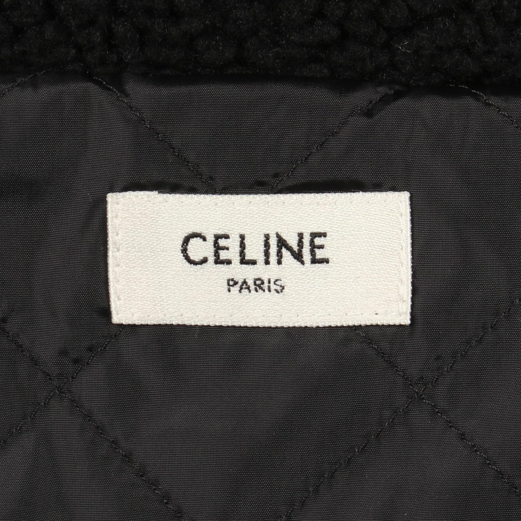 Celine Celine Celine Faux Shearling Hooded Coat Plastic / Synthetic Outerwear 2Y30H699M DUTY FREE for USA Size ONE SIZE - 3 Thumbnail