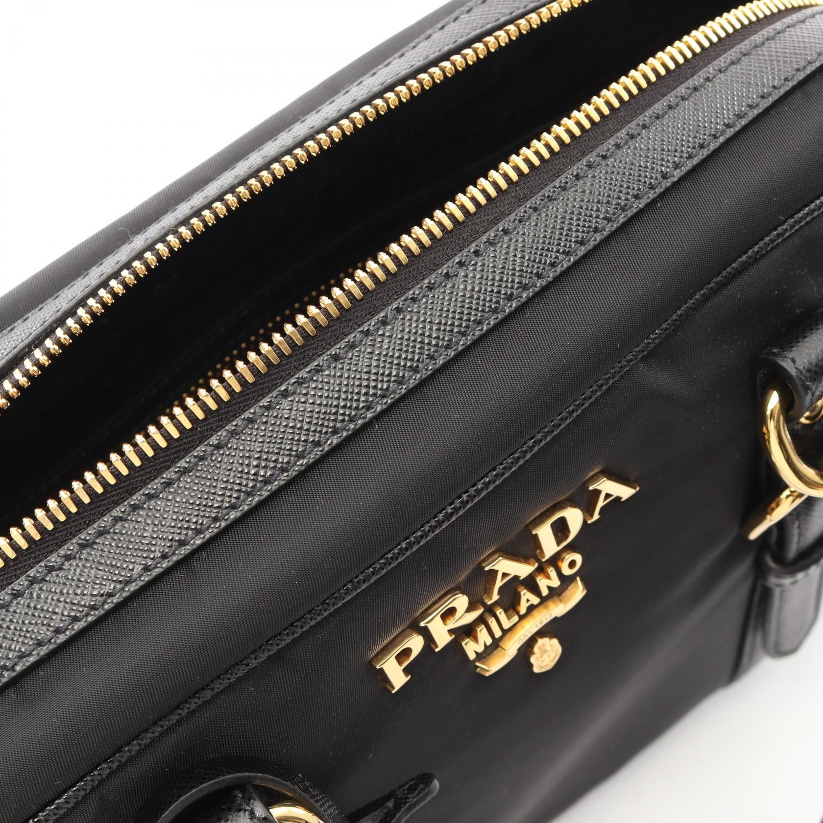 Prada Prada Prada TESSUTO SAFFIANO 2way handbag Textile Handbag 1BB088 DUTY FREE for USA Size ONE SIZE - 7 Thumbnail