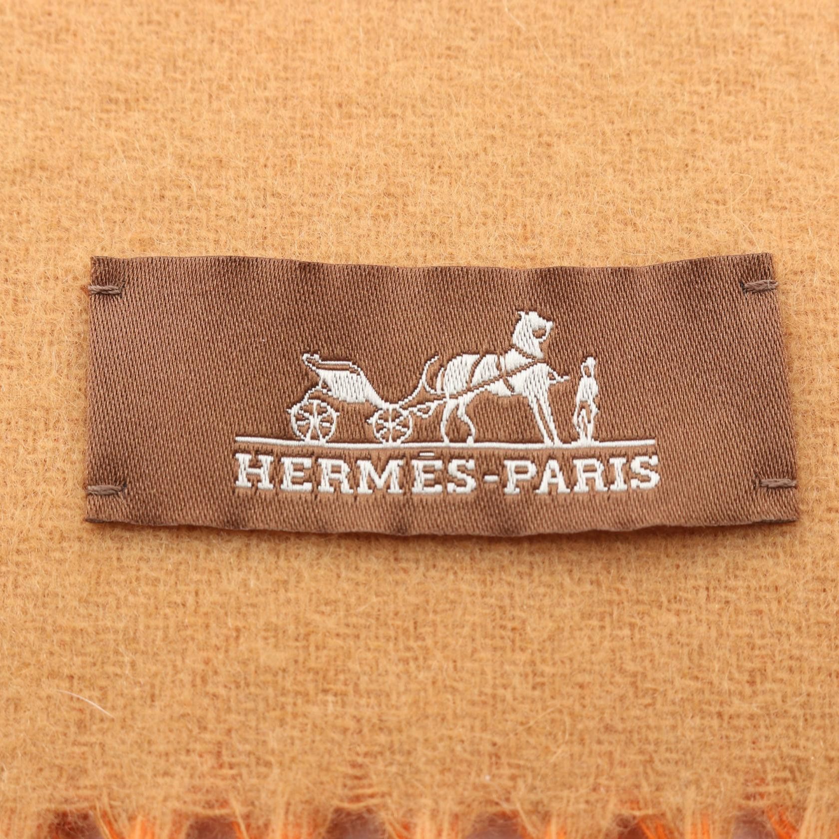 Hermes Hermes Hermes Grand Malle Cashmere Scarf Textile Scarf DUTY FREE for USA Size ONE SIZE - 2 Thumbnail