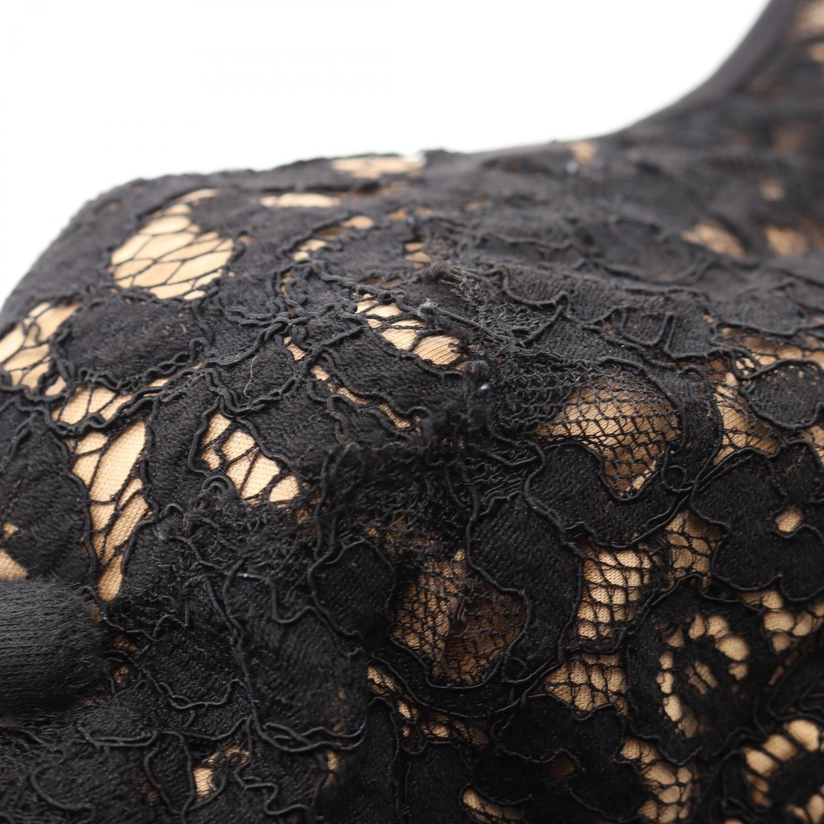 Other Other Tadashi Shoji Pintuck Jersey Lace Panel Dress Textile Dresses 6L1300M DUTY FREE for USA Size ONE SIZE - 8 Thumbnail
