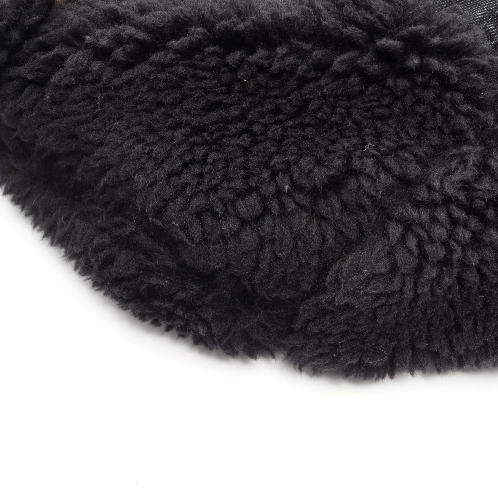 Sacai Sacai Sacai Faux Shearling Denim Wool Jacket Textile Outerwear 23-03221M DUTY FREE for USA Size ONE SIZE - 6 Thumbnail