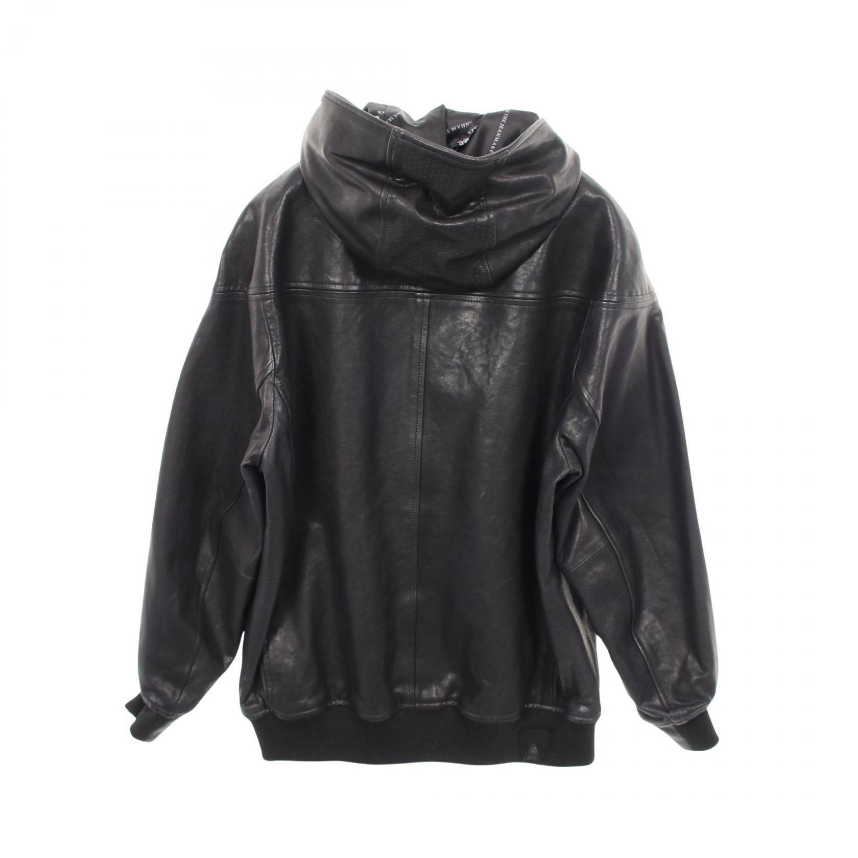 Other Other DENHAM Leather Hoodie Jacket Leather Outerwear DUTY FREE for USA Size ONE SIZE - 2 Thumbnail