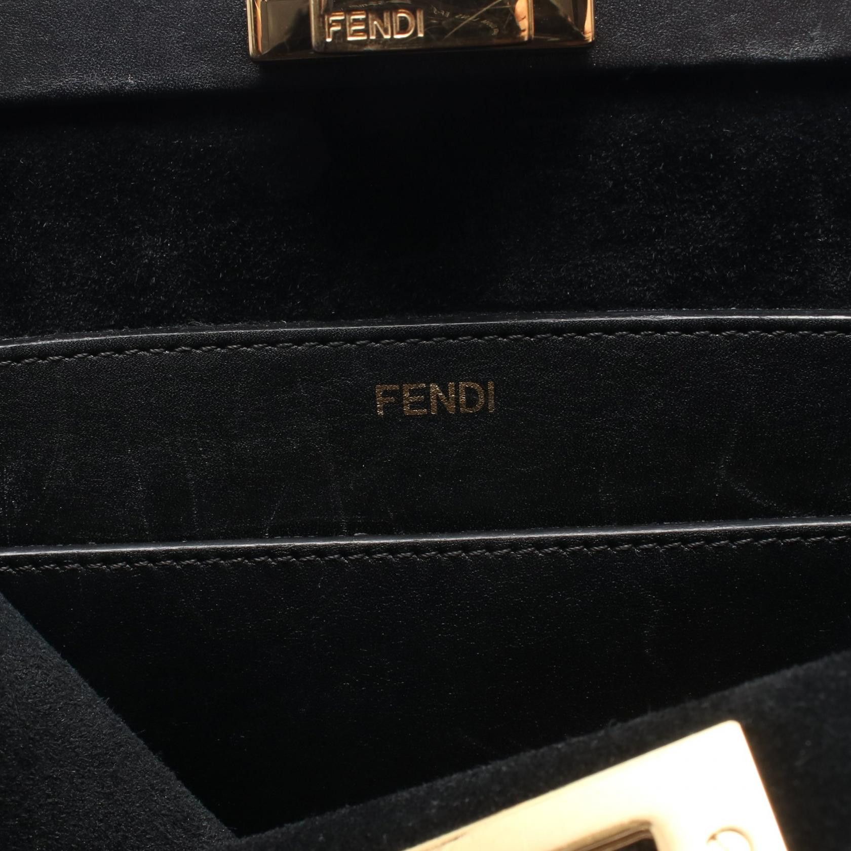 Fendi Fendi Fendi Peekaboo Soft Leather Handbag Leather Handbag 8BN353 DUTY FREE for USA Size ONE SIZE - 4 Thumbnail
