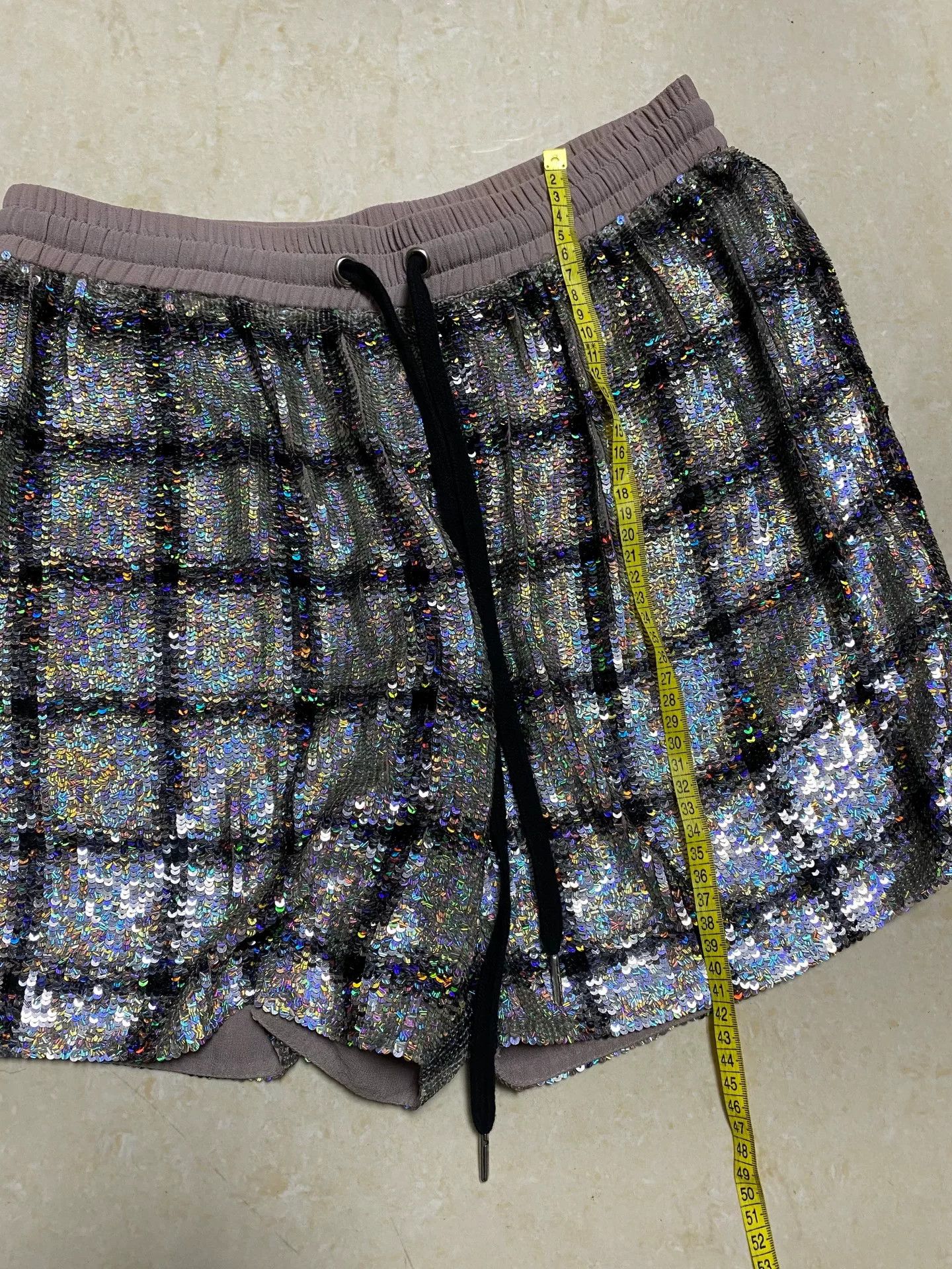 ASHISH Ashish Runway Sequin Women's Shorts Size 28" / US 6 / IT 42 - 8 Thumbnail