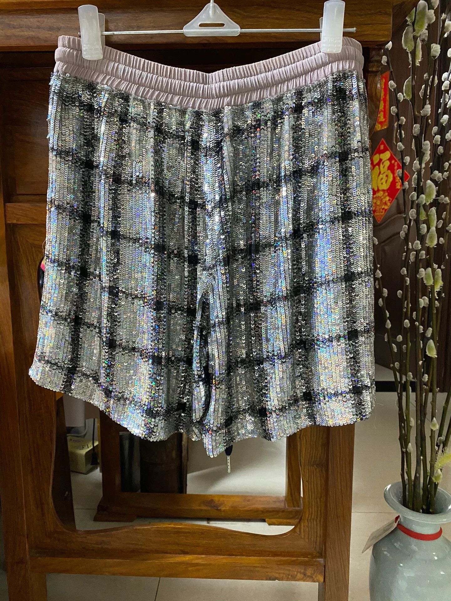 ASHISH Ashish Runway Sequin Women's Shorts Size 28" / US 6 / IT 42 - 3 Thumbnail