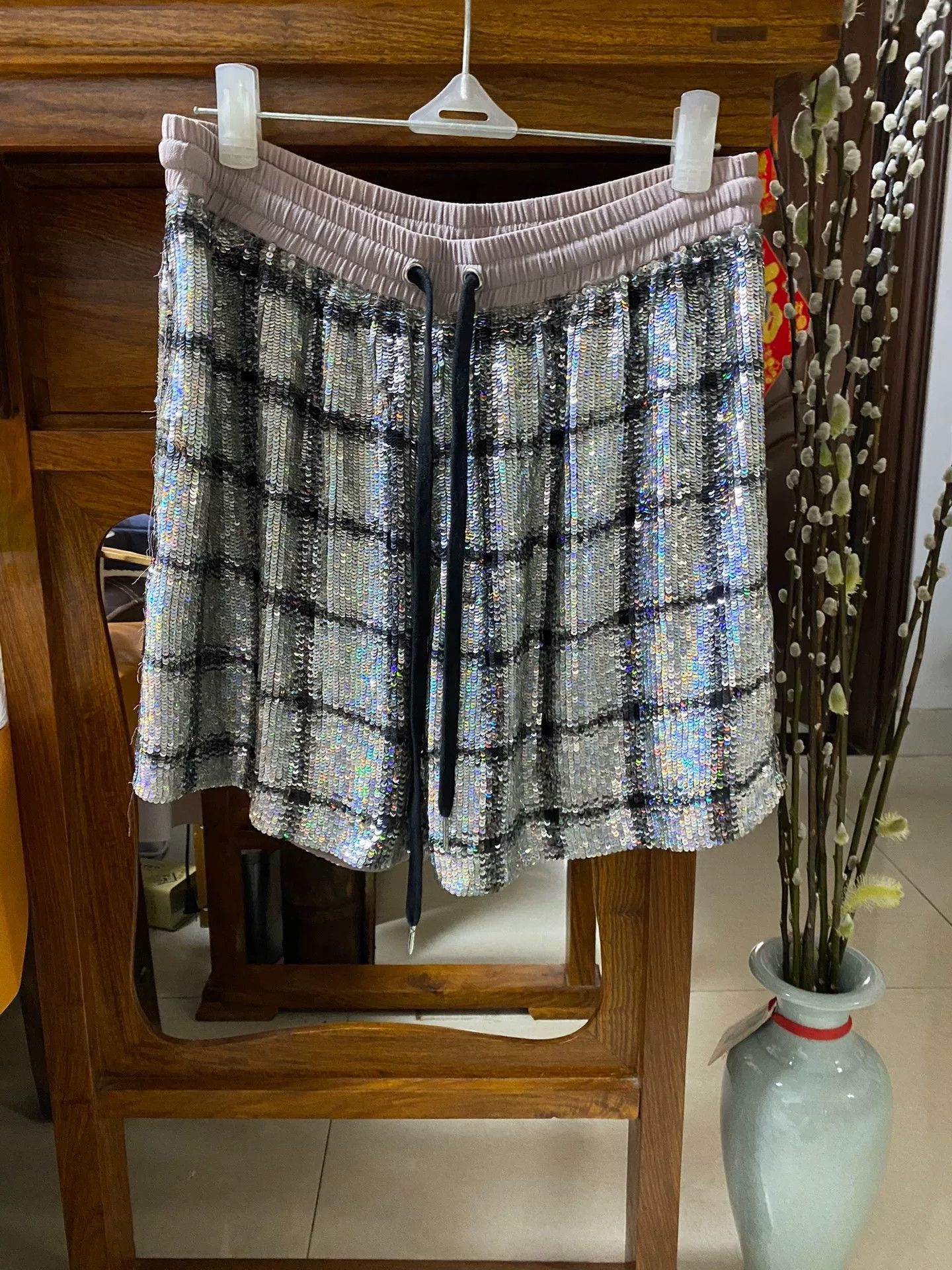 ASHISH Ashish Runway Sequin Women's Shorts Size 28" / US 6 / IT 42 - 9 Thumbnail