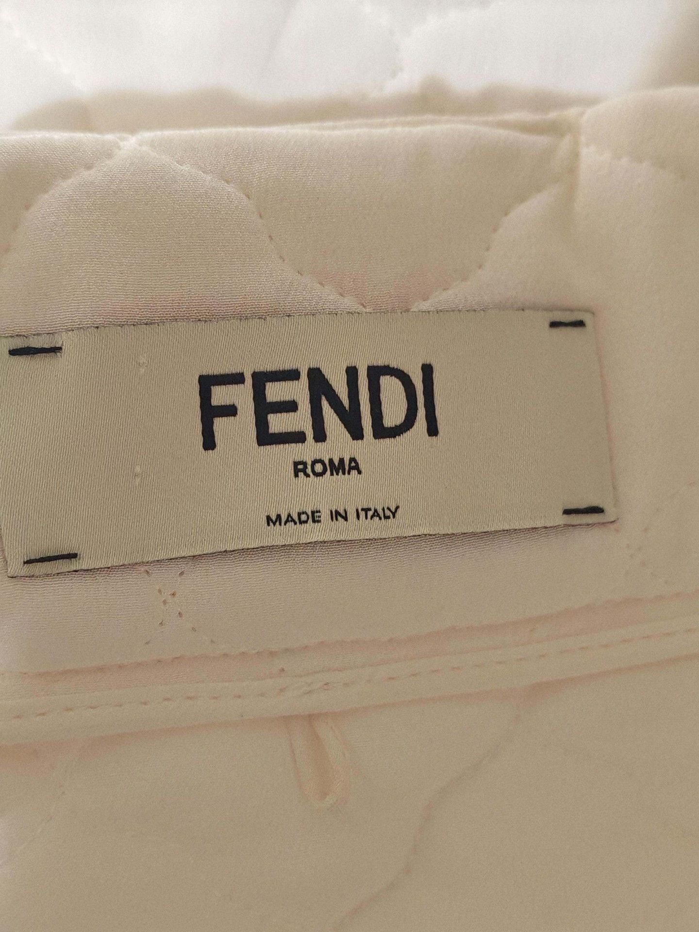 Fendi FENDI White Quilted High-Waist Long Skirt Size 28" / US 6 / IT 42 - 3 Thumbnail