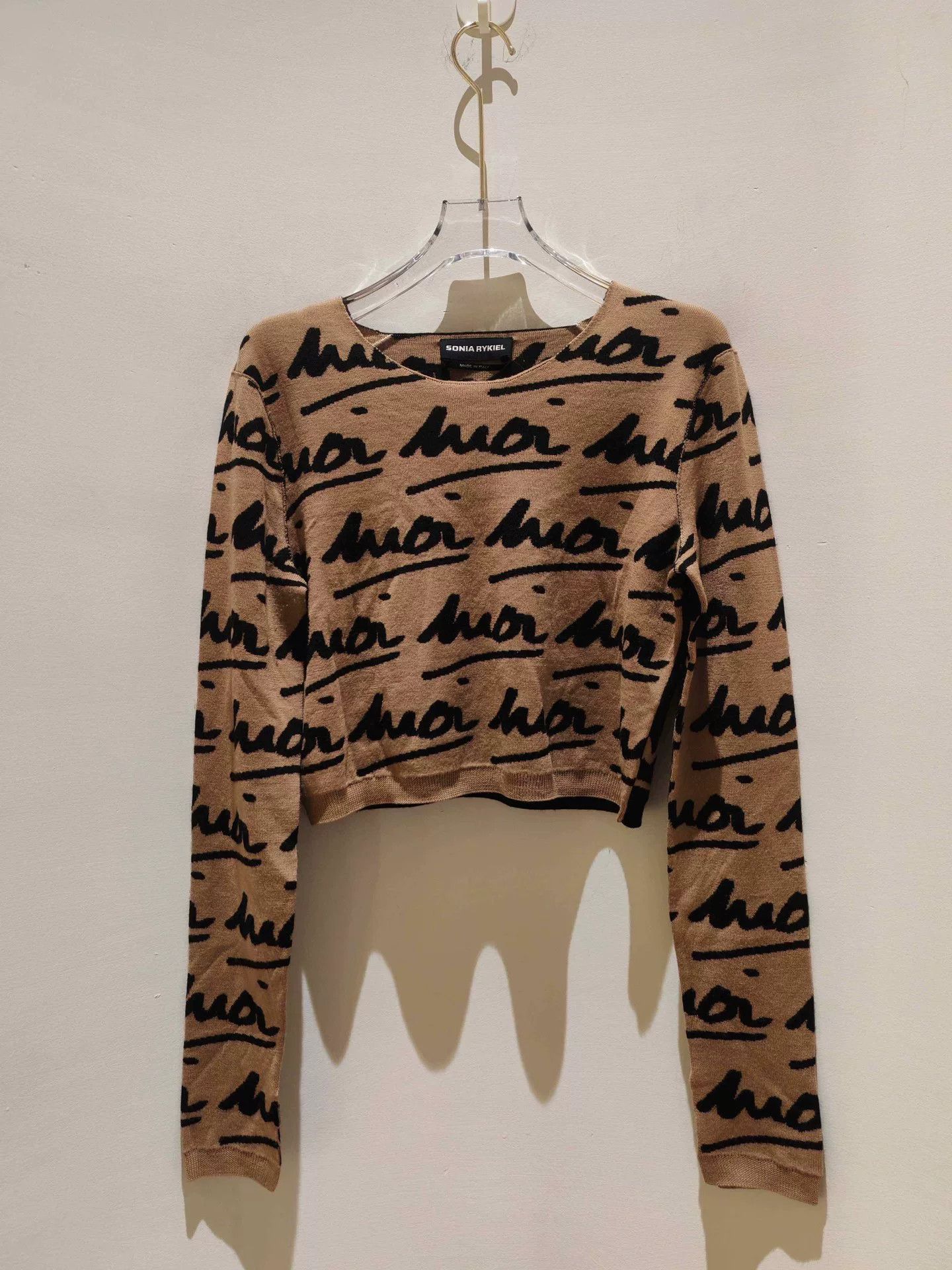Sonia Rykiel Sonia Rykiel Khaki Letter Knit Set Size 28" / US 6 / IT 42 - 3 Thumbnail
