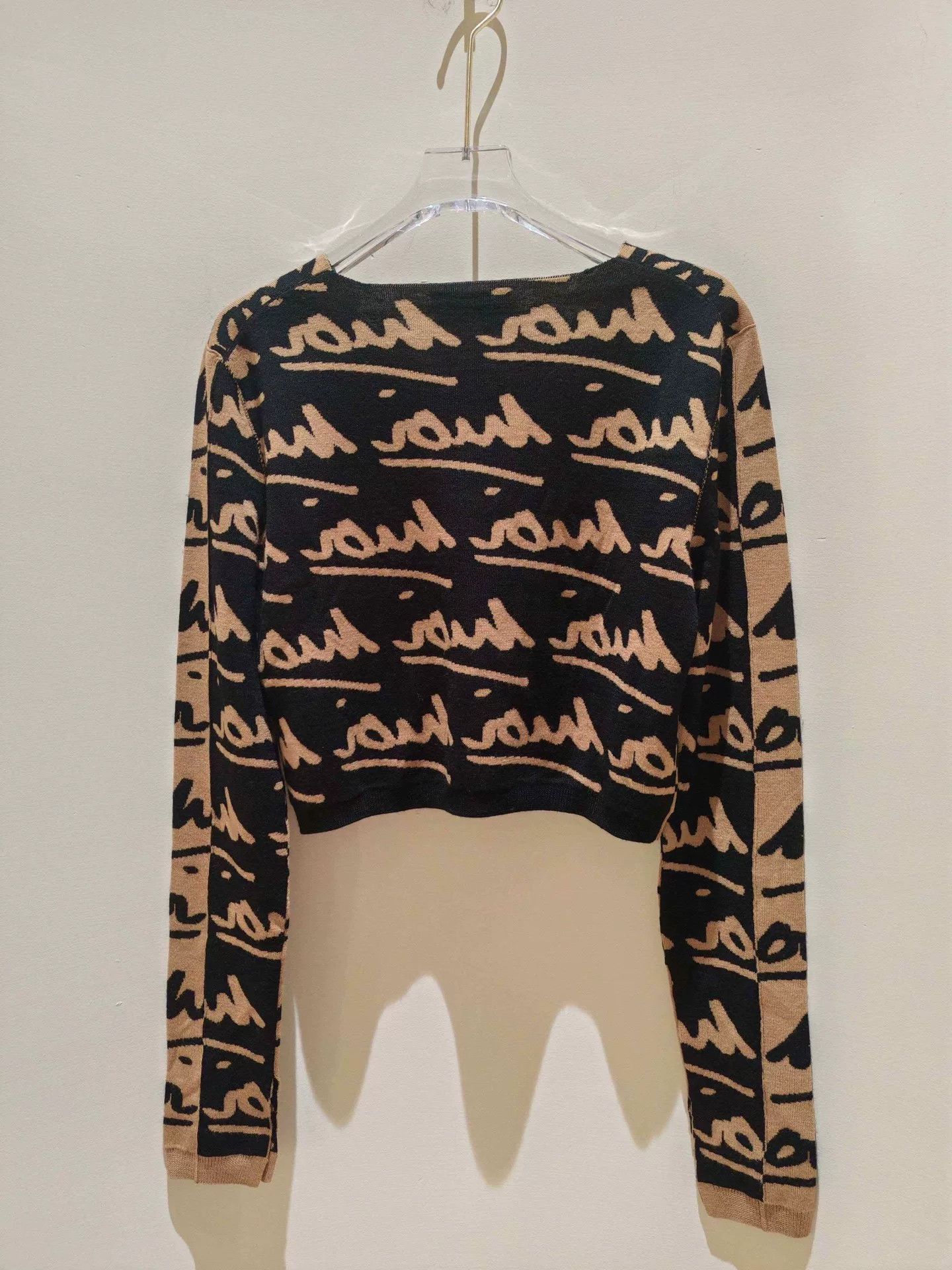 Sonia Rykiel Sonia Rykiel Khaki Letter Knit Set Size 28" / US 6 / IT 42 - 4 Thumbnail
