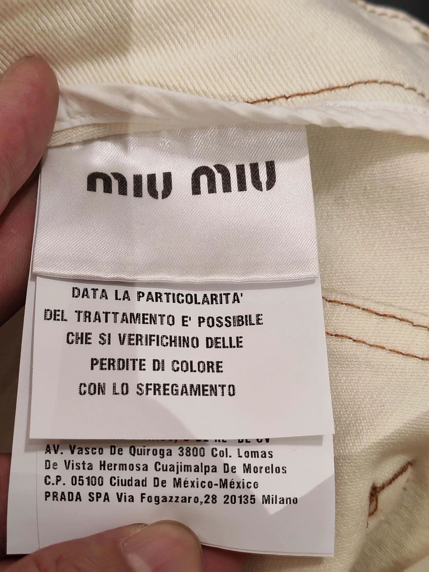 Miu Miu MIUMIU White Denim Skirt Size 28" / US 6 / IT 42 - 4 Thumbnail