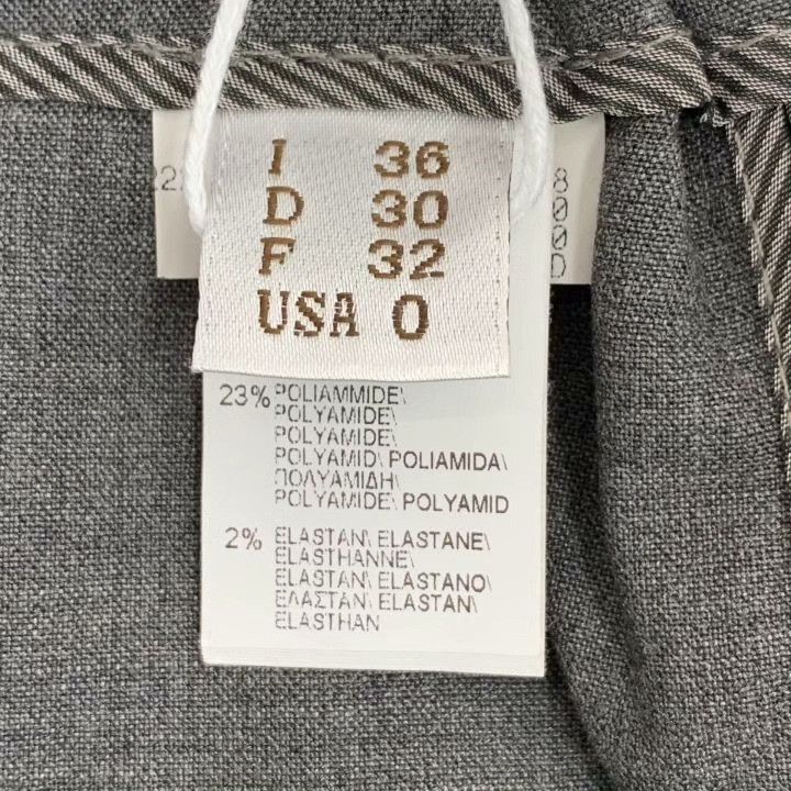 Brunello Cucinelli Brunello Cucinelli Gray Wool Belted Trousers Size 28" / US 6 / IT 42 - 7 Thumbnail