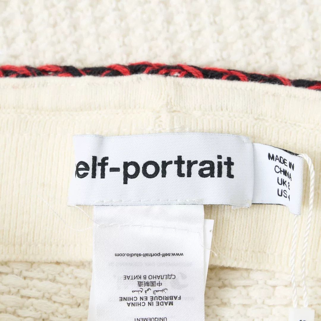 Self-Portrait Self-Portrait Women's Tweed Wide-Leg Pants Size 28" / US 6 / IT 42 - 6 Thumbnail