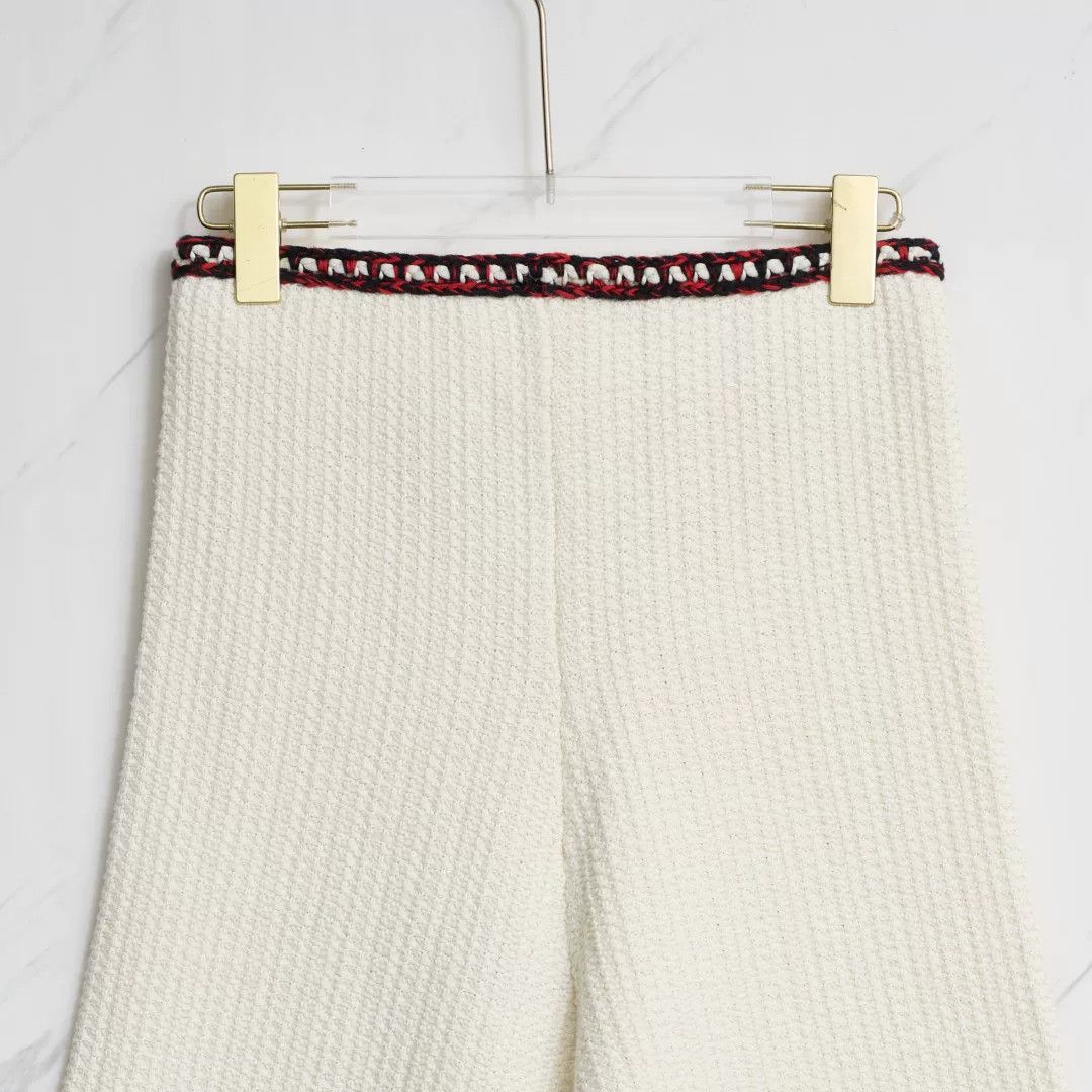 Self-Portrait Self-Portrait Women's Tweed Wide-Leg Pants Size 28" / US 6 / IT 42 - 5 Thumbnail