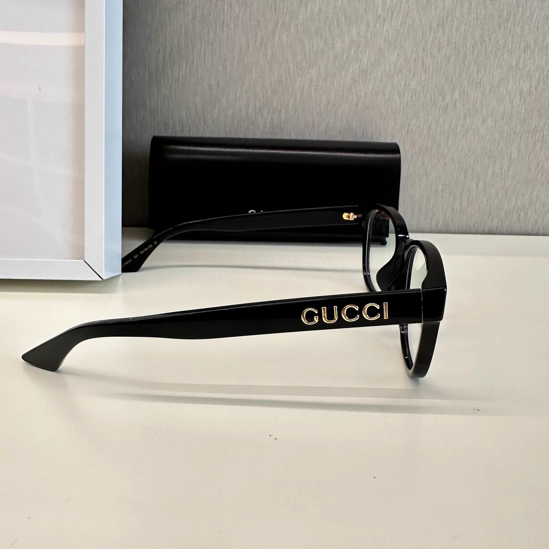 Gucci Black Square Frame Optical Glasses Size ONE SIZE - 3 Thumbnail