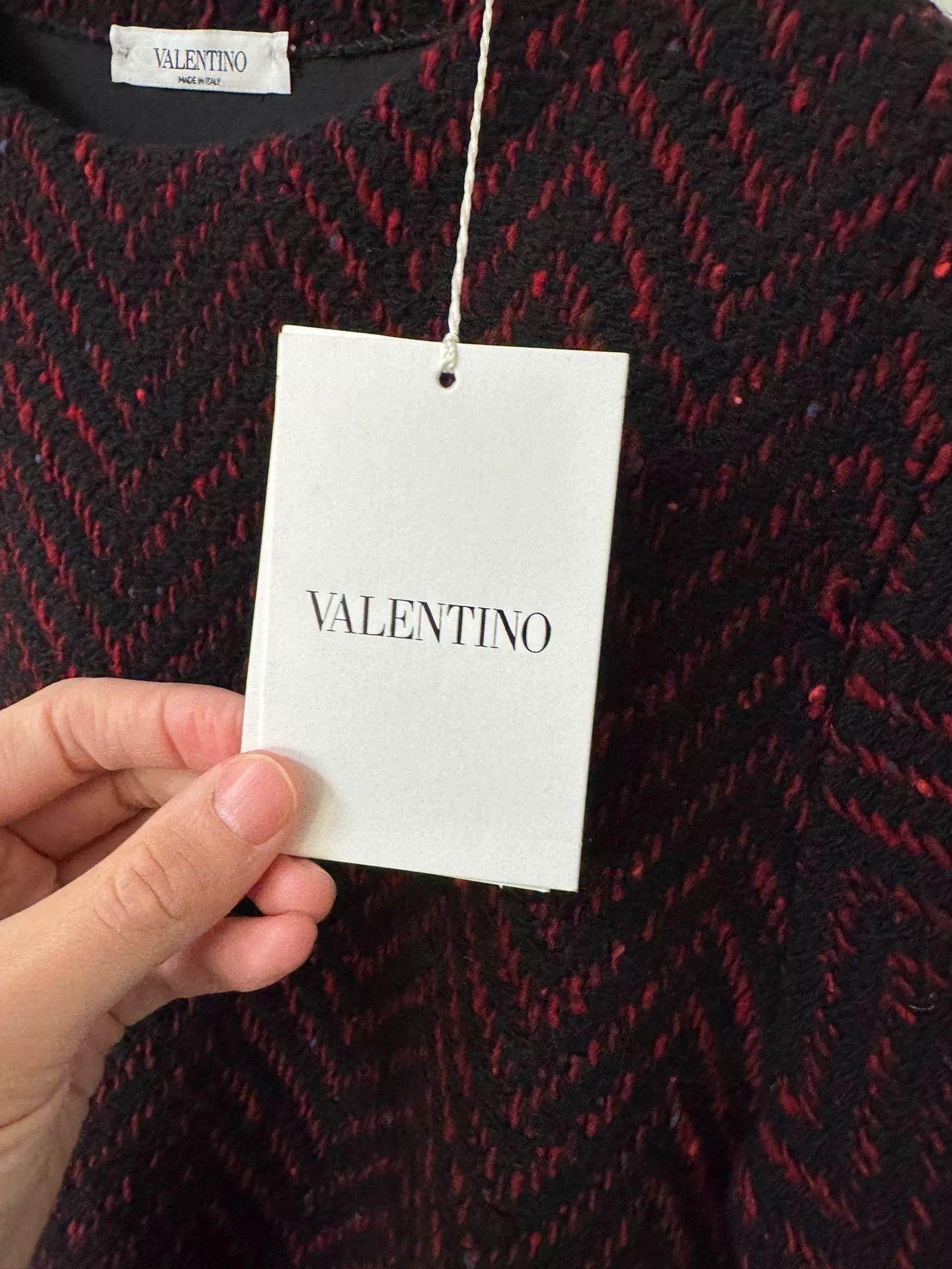 Valentino Valentino Red Short-Sleeve Unisex Sweater Size US M / EU 48-50 / 2 - 5 Thumbnail