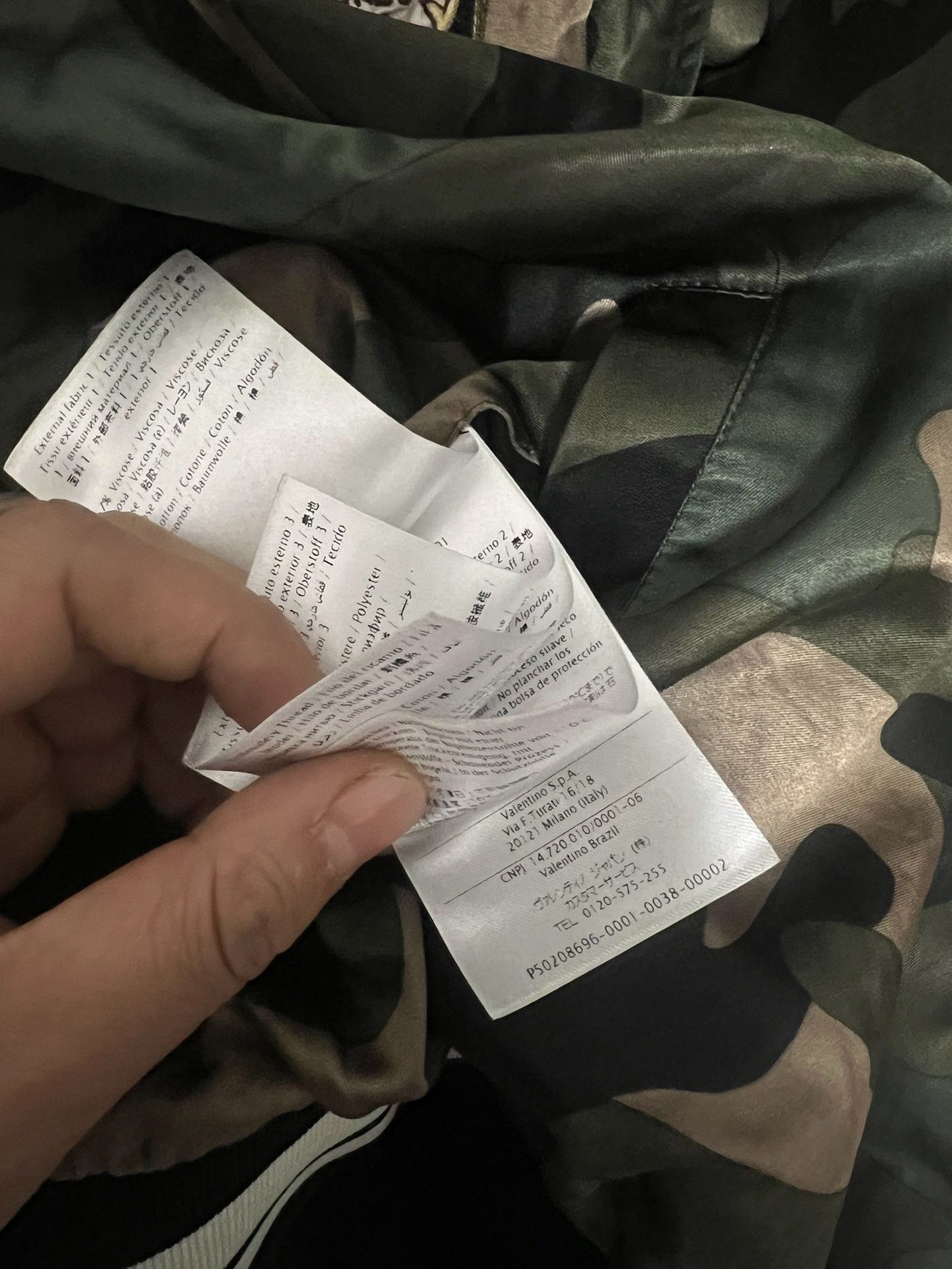 Valentino Valentino Camouflage Bomber Casual Jacket Size US M / EU 48-50 / 2 - 9 Thumbnail