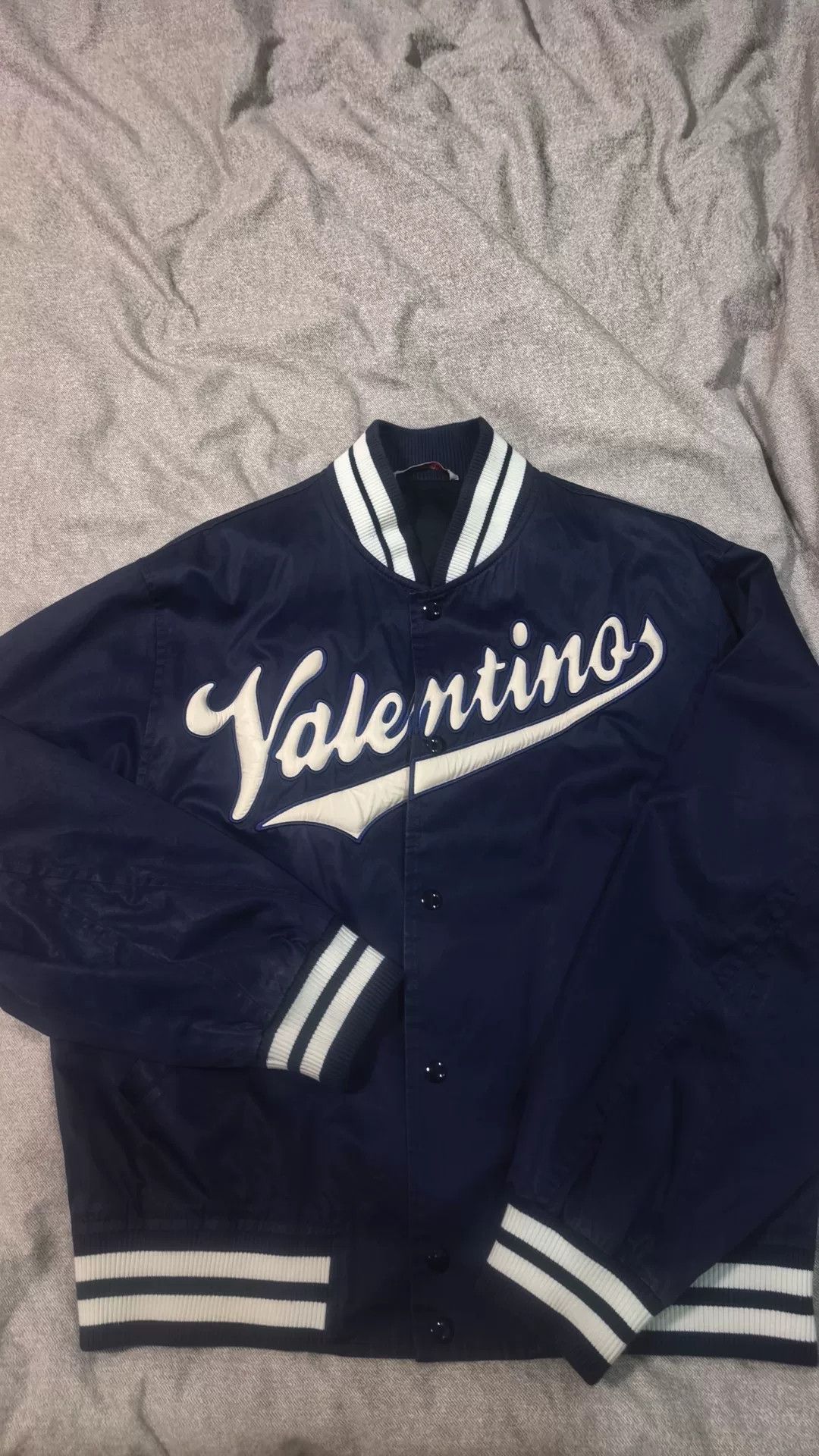 Valentino Valentino Men's Navy Pilot Jacket Size US M / EU 48-50 / 2 - 6 Thumbnail