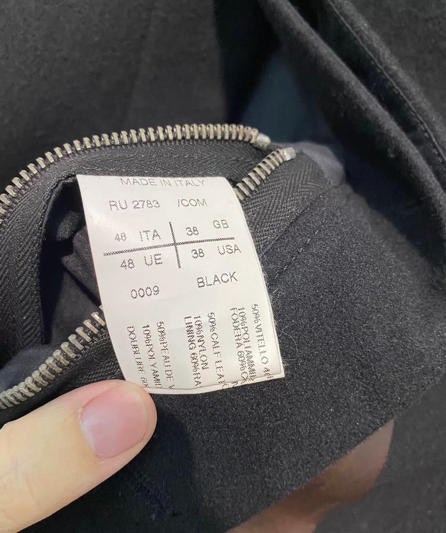 Rick Owens Rick Owens 11FW LIMO Wool Leather Jacket Size US M / EU 48-50 / 2 - 3 Thumbnail
