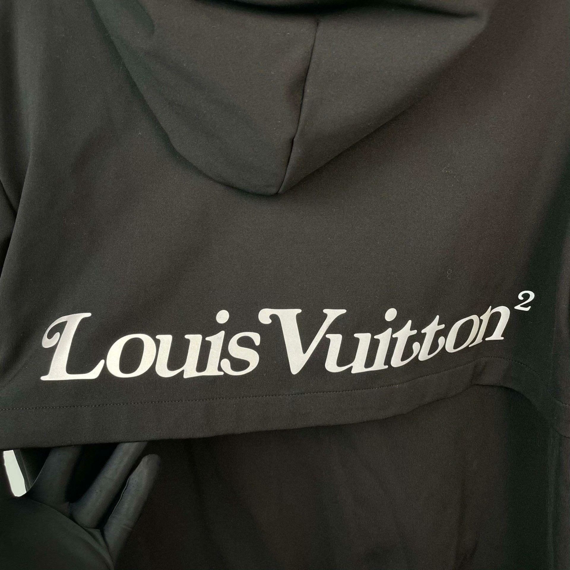 Louis Vuitton Louis Vuitton Black Hooded Logo Jacket Size US M / EU 48-50 / 2 - 8 Thumbnail