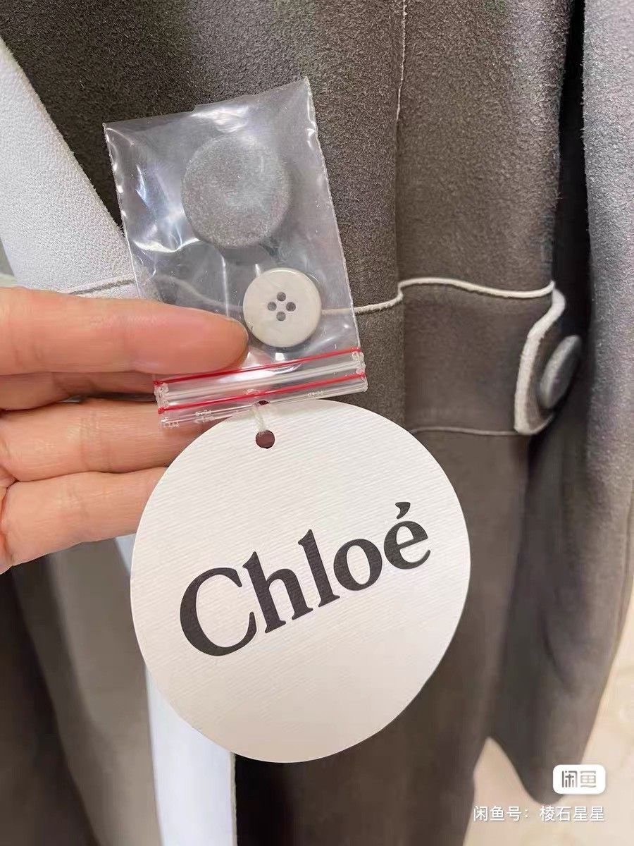 Chloe Chloe Gray Runway Leather Coat Size M / US 6-8 / IT 42-44 - 6 Thumbnail