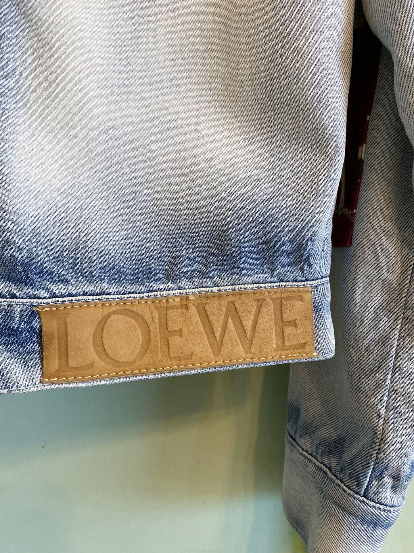 Loewe Loewe Graffiti Floral Cropped Denim Jacket Size M / US 6-8 / IT 42-44 - 3 Thumbnail
