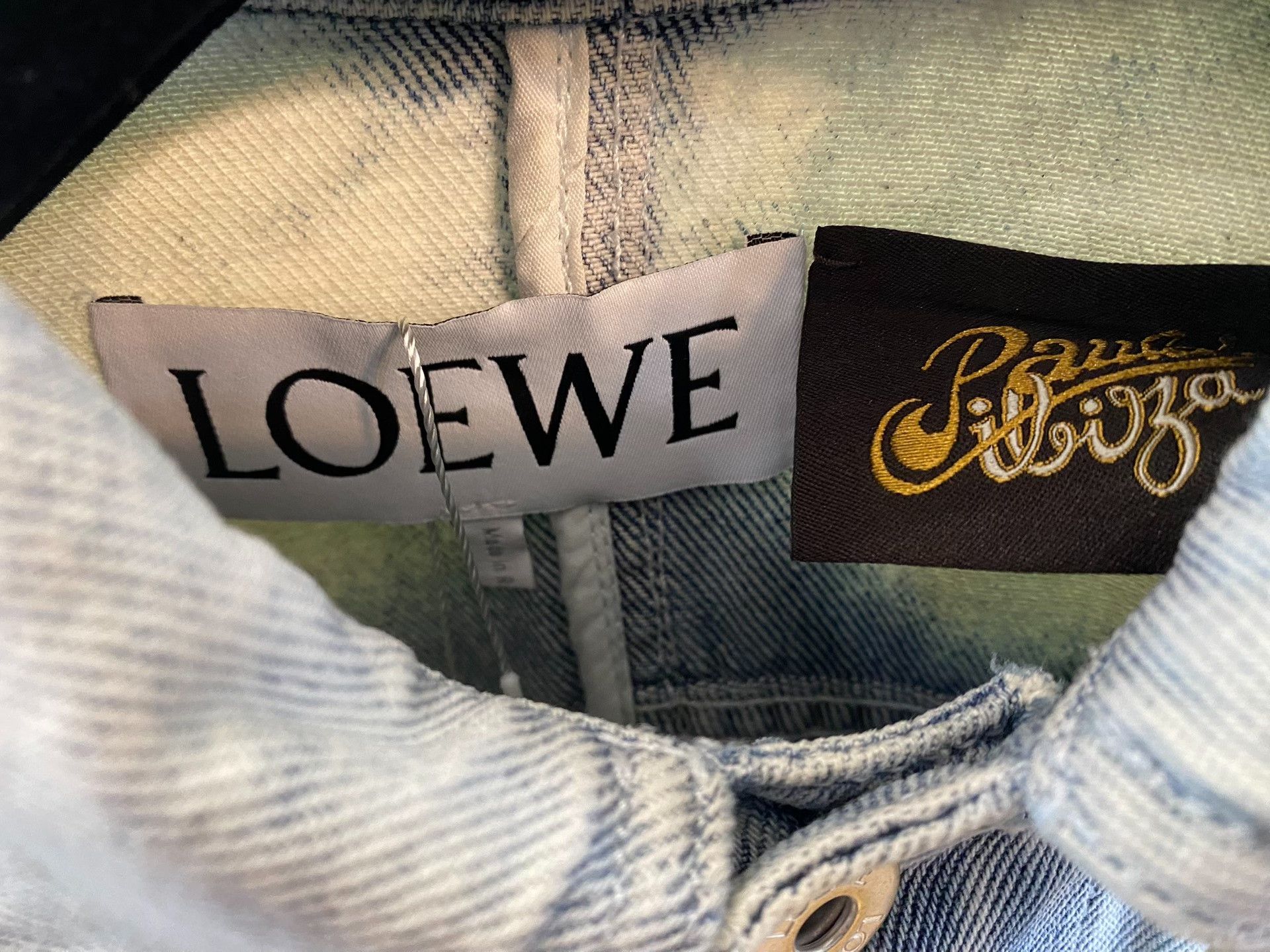 Loewe Loewe Graffiti Floral Cropped Denim Jacket Size M / US 6-8 / IT 42-44 - 5 Thumbnail
