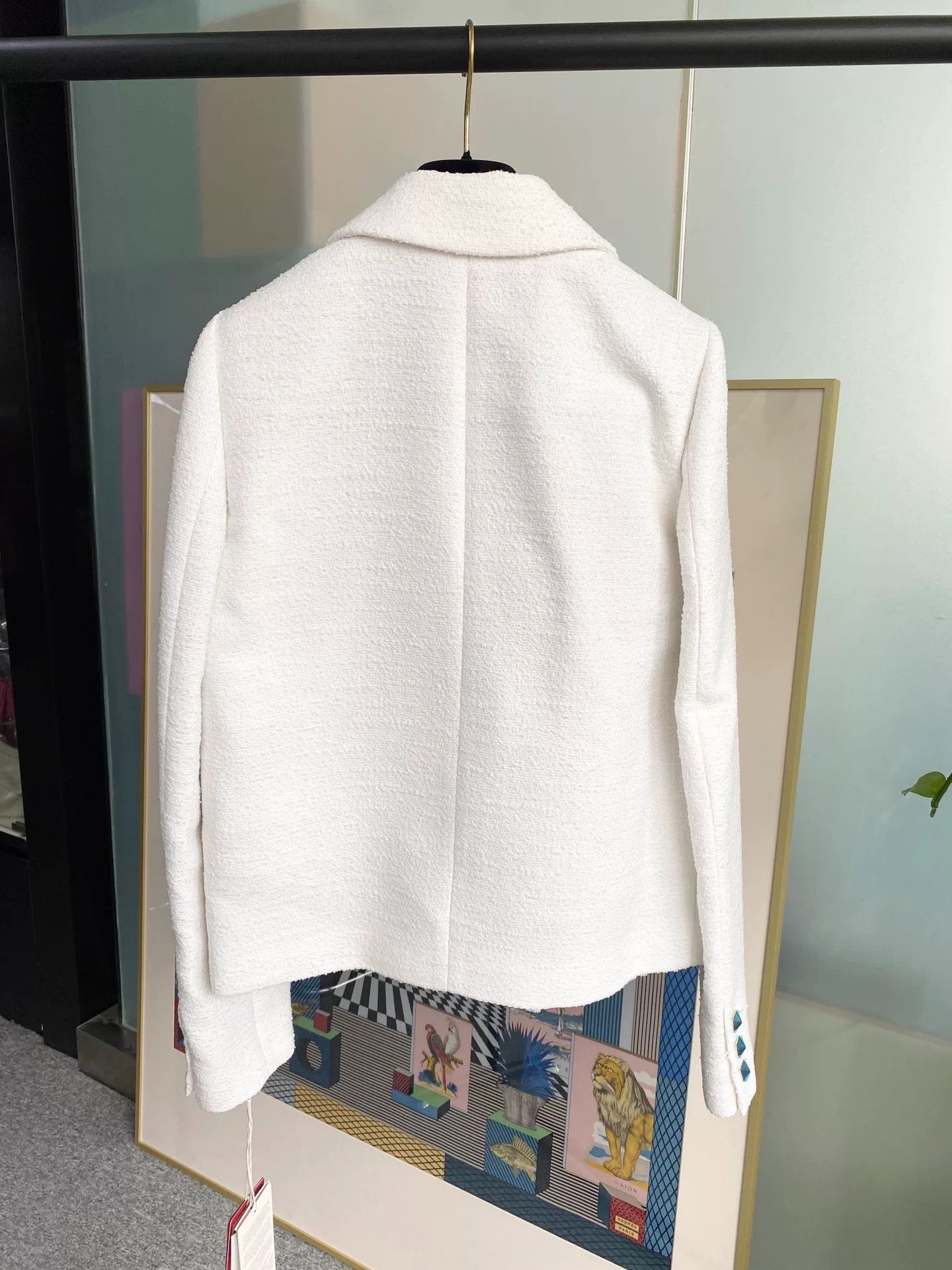 Valentino Valentino 2022 Double-Breasted Tweed Coat Size M / US 6-8 / IT 42-44 - 3 Thumbnail
