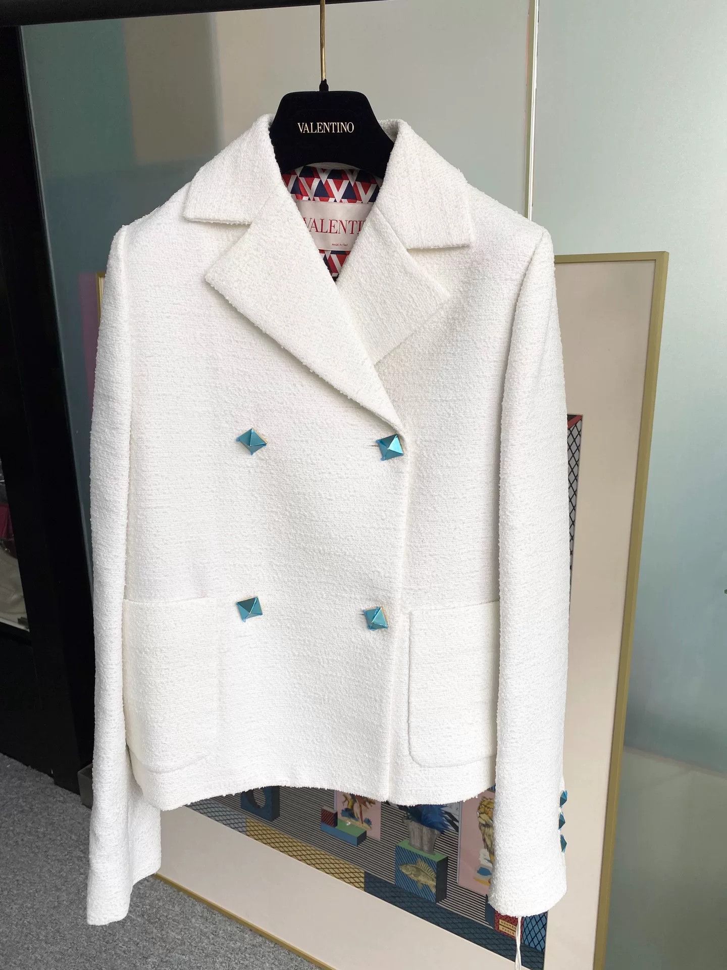 Valentino Valentino 2022 Double-Breasted Tweed Coat Size M / US 6-8 / IT 42-44 - 2 Thumbnail