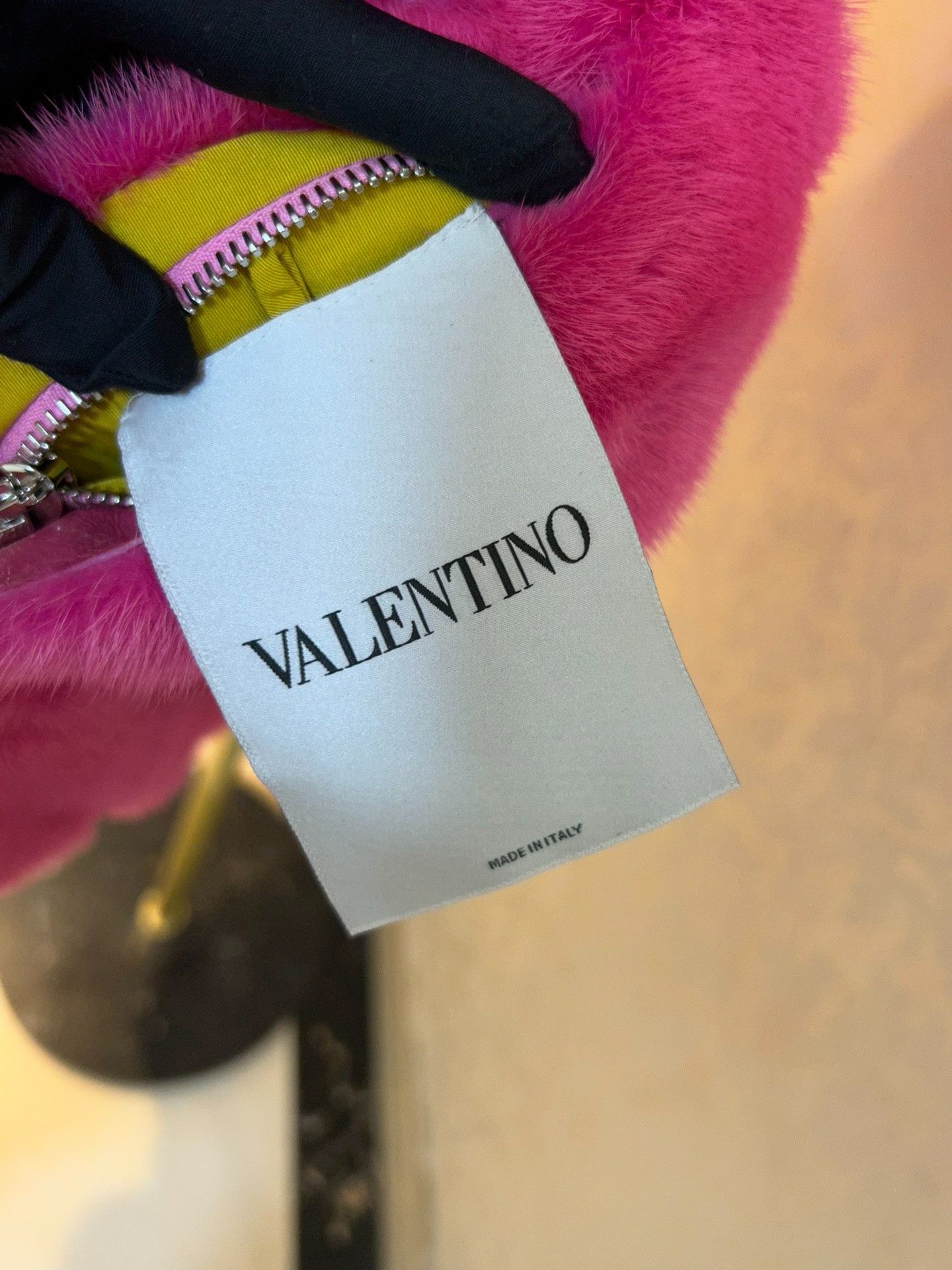 Valentino Valentino Rose Red Fur Hooded Coat Size M / US 6-8 / IT 42-44 - 4 Thumbnail