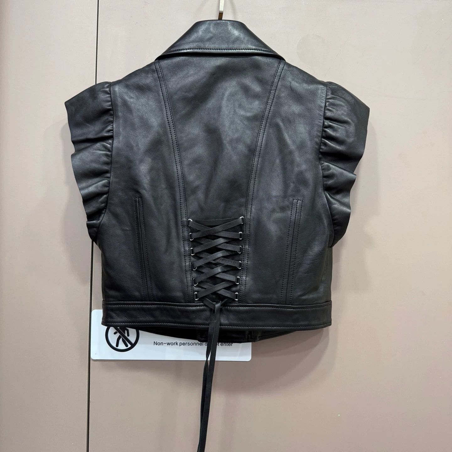 RED Valentino Red Valentino Black Leather Vest Size M / US 6-8 / IT 42-44 - 2 Thumbnail