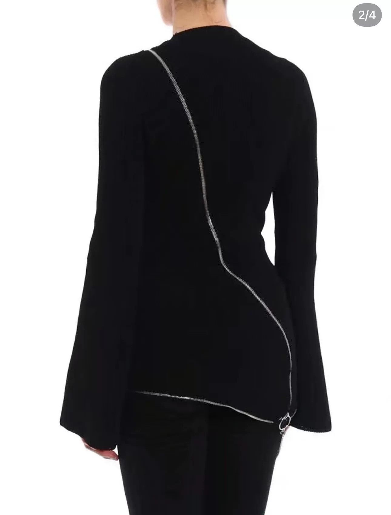 Givenchy Givenchy Irregular Hem Zipper Sweater Size M / US 6-8 / IT 42-44 - 2 Thumbnail