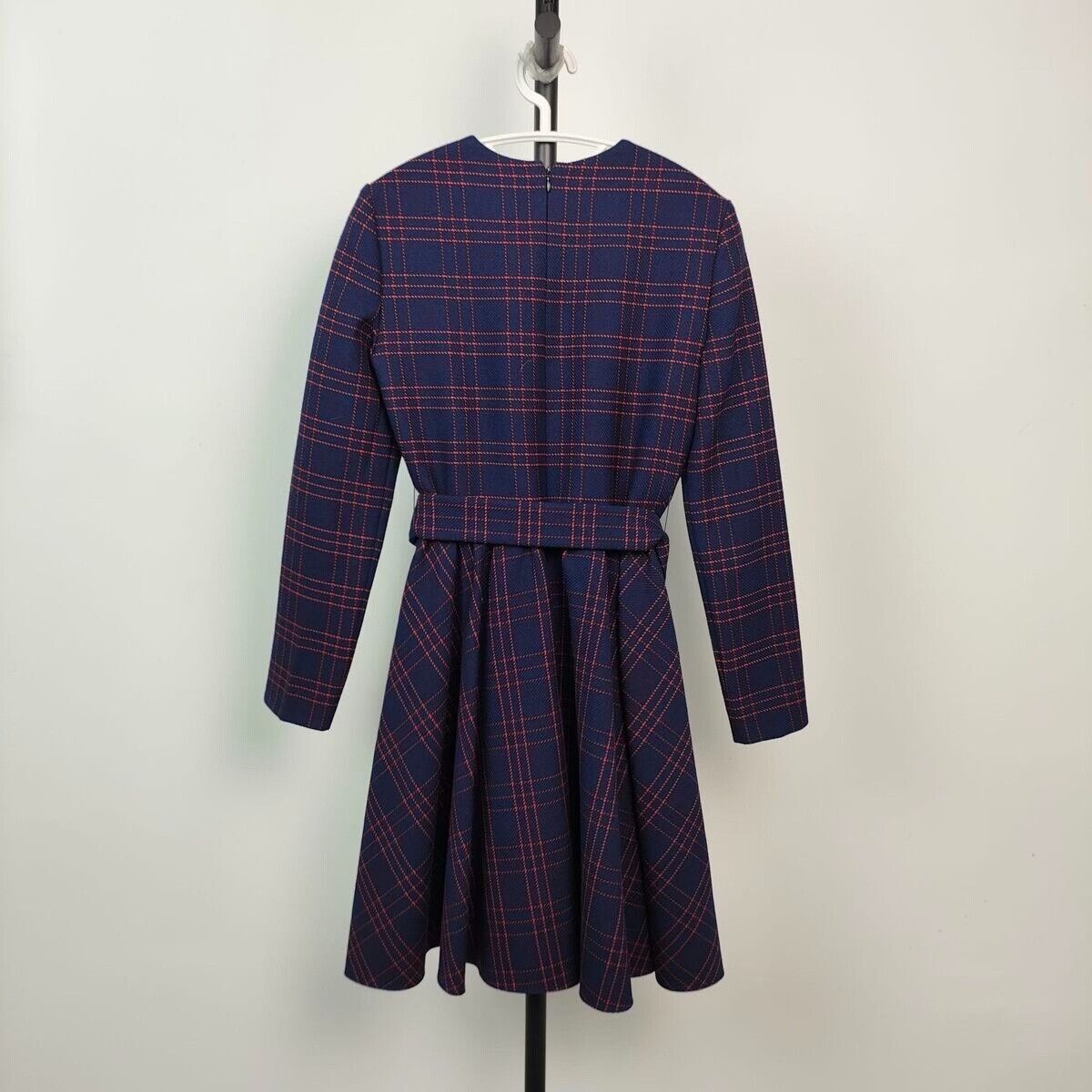 Dior Dior Cotton Plaid Long Sleeve Dress Size M / US 6-8 / IT 42-44 - 2 Thumbnail