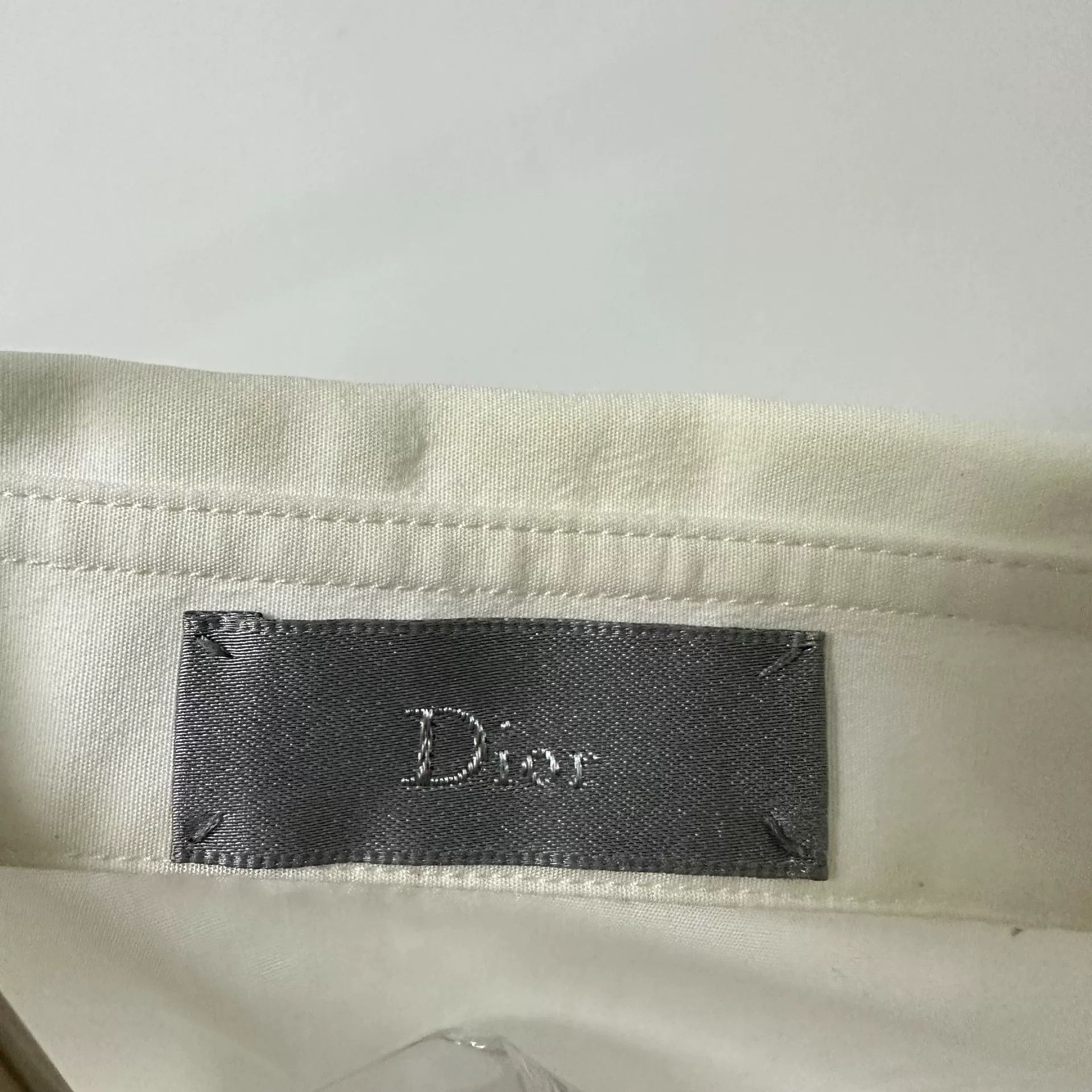 Dior Dior White Camellia Embroidery Shirt Size M / US 6-8 / IT 42-44 - 5 Thumbnail
