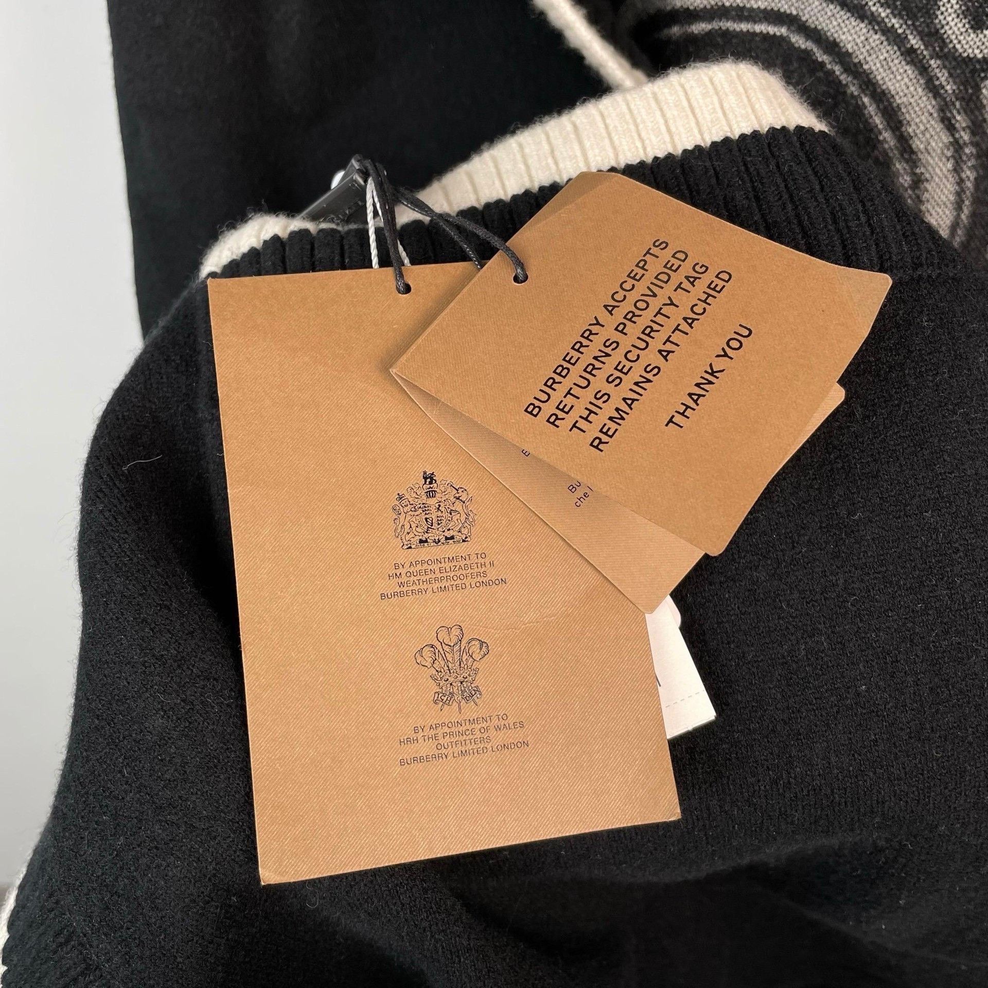 Burberry Burberry Black Hooded Cloak with Back Logo Size M / US 6-8 / IT 42-44 - 3 Thumbnail