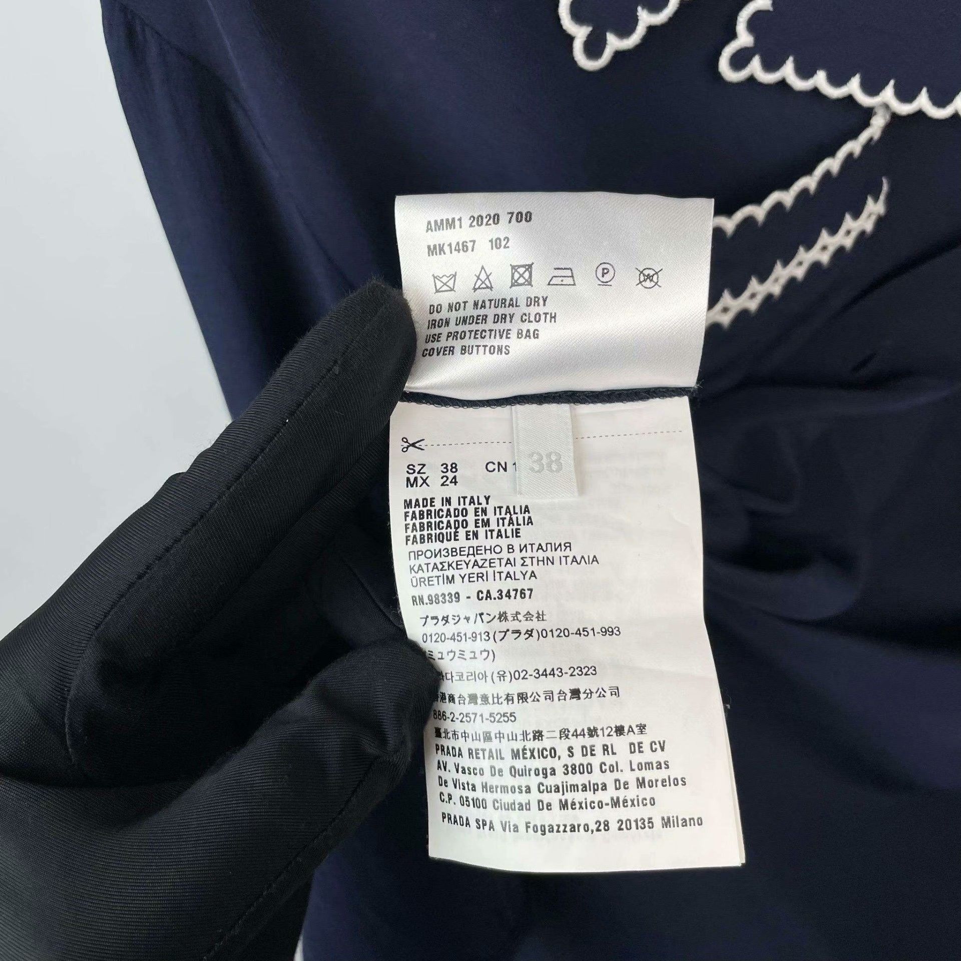 Miu Miu Miu Miu Dark Blue Silk Shirt Size M / US 6-8 / IT 42-44 - 7 Thumbnail