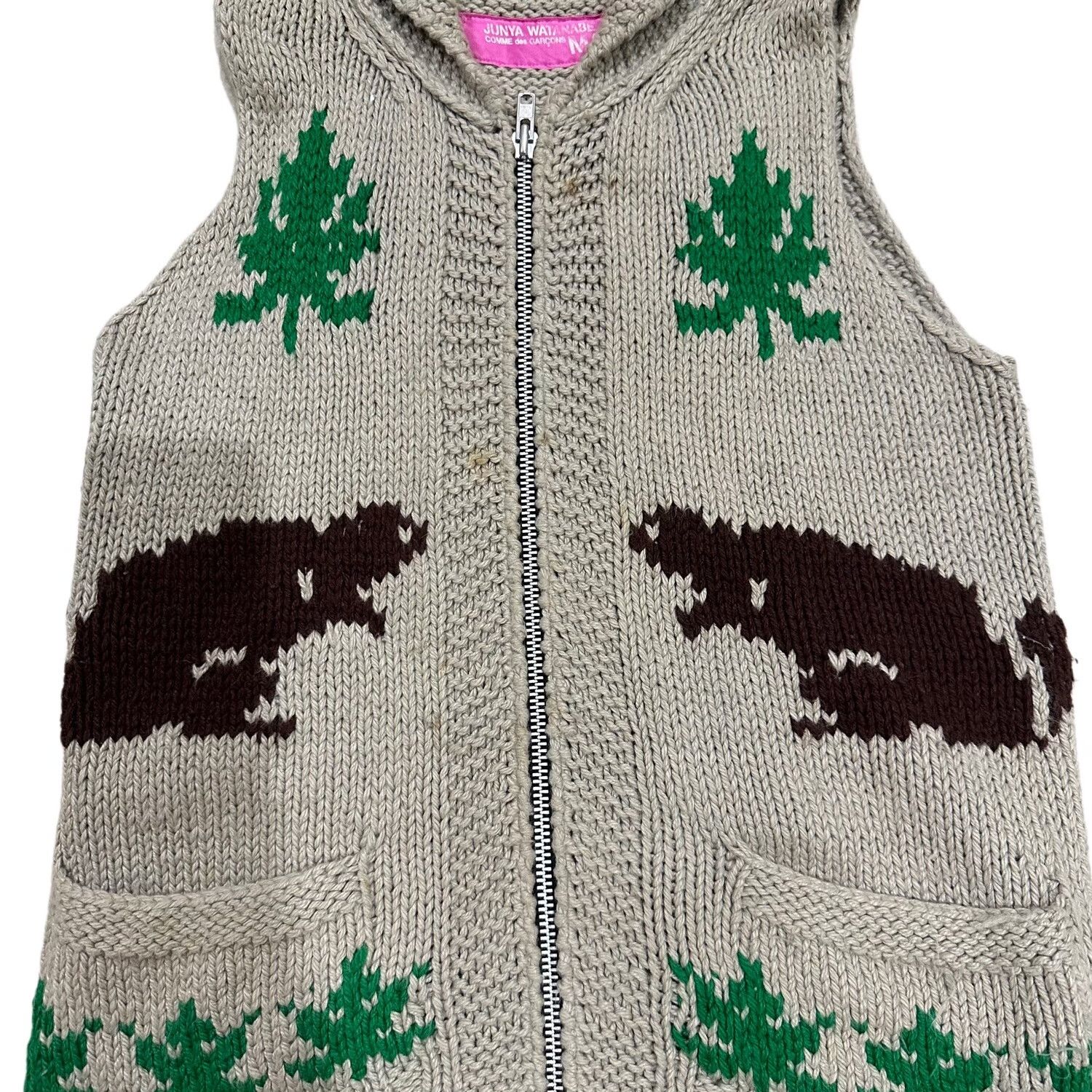 Junya Watanabe Junya Watanabe 2004 Gray Knit Vest Size M / US 6-8 / IT 42-44 - 2 Thumbnail