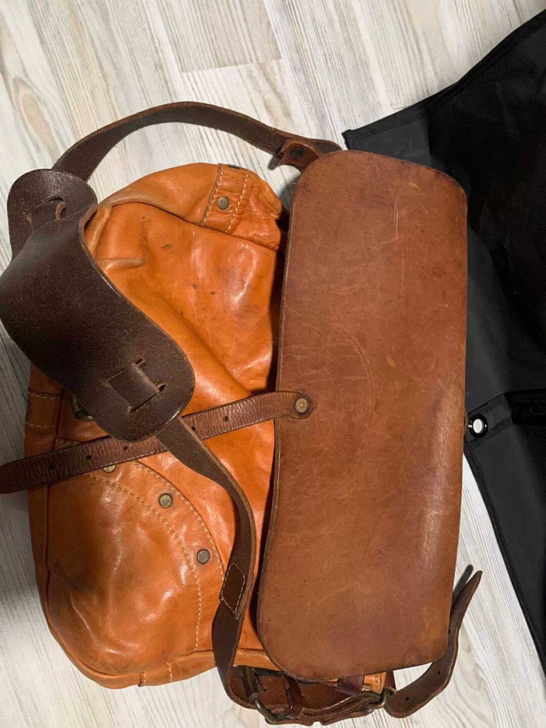 RRL Ralph Lauren RRL Classic Brown Leather Crossbody Bag Size ONE SIZE - 5 Thumbnail