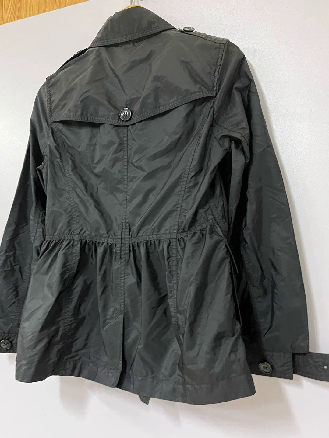 Burberry Burberry Black Double-Breasted Belted Windbreaker Size US M / EU 48-50 / 2 - 5 Thumbnail