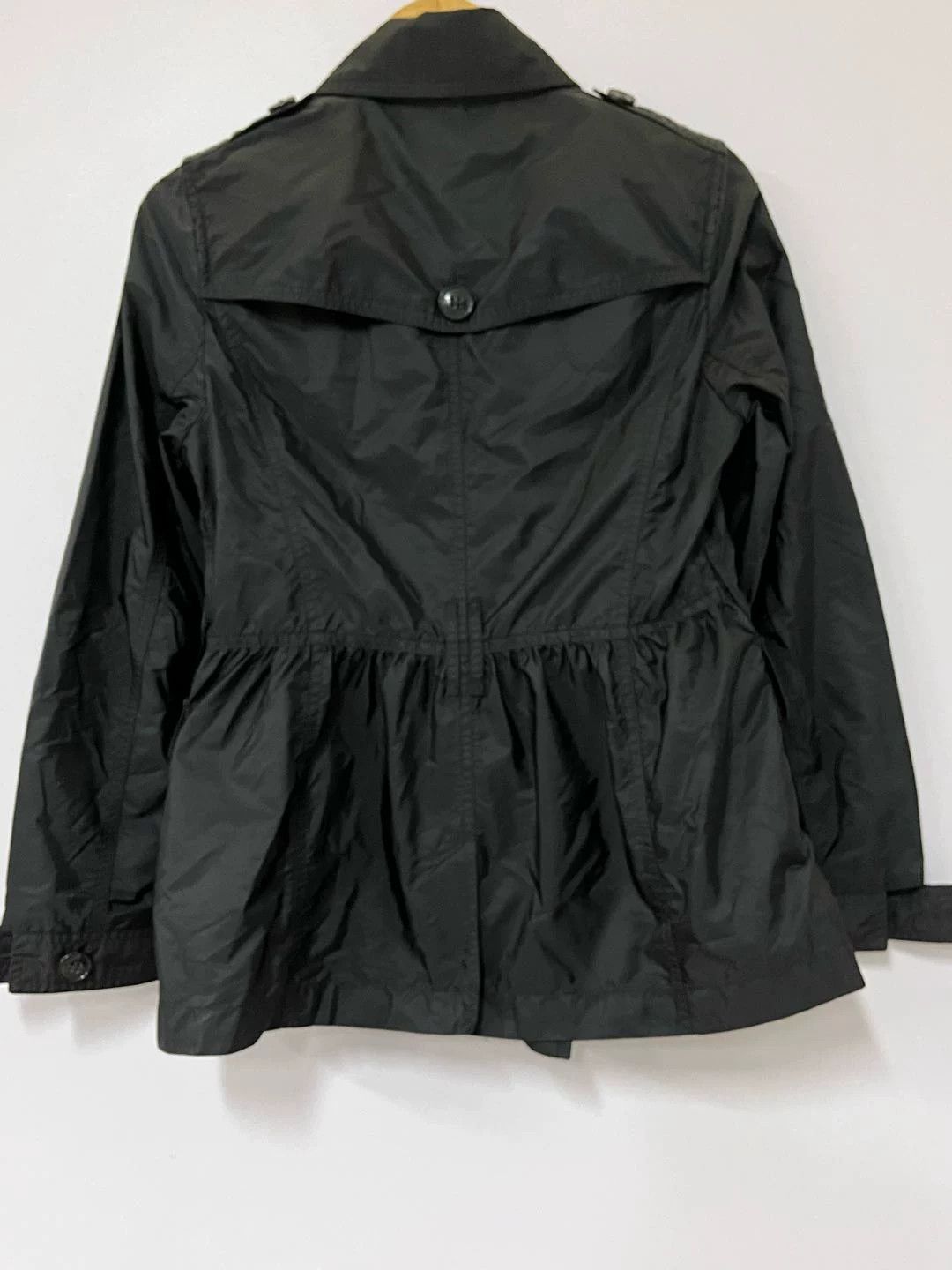 Burberry Burberry Black Double-Breasted Belted Windbreaker Size US M / EU 48-50 / 2 - 4 Thumbnail