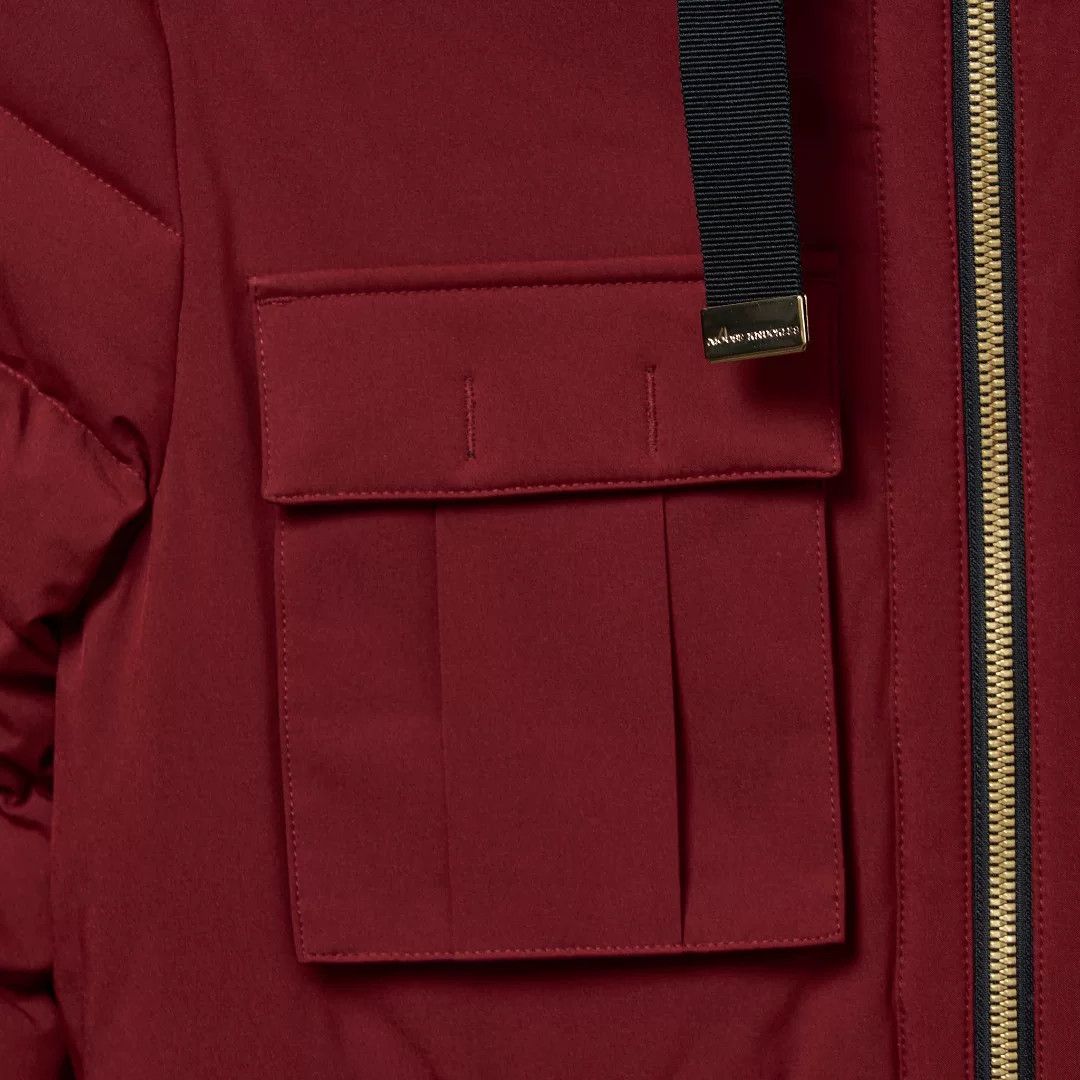 Moose Knuckles Moose Knuckles Red Fitted Hooded Down Jacket Size M / US 6-8 / IT 42-44 - 4 Thumbnail