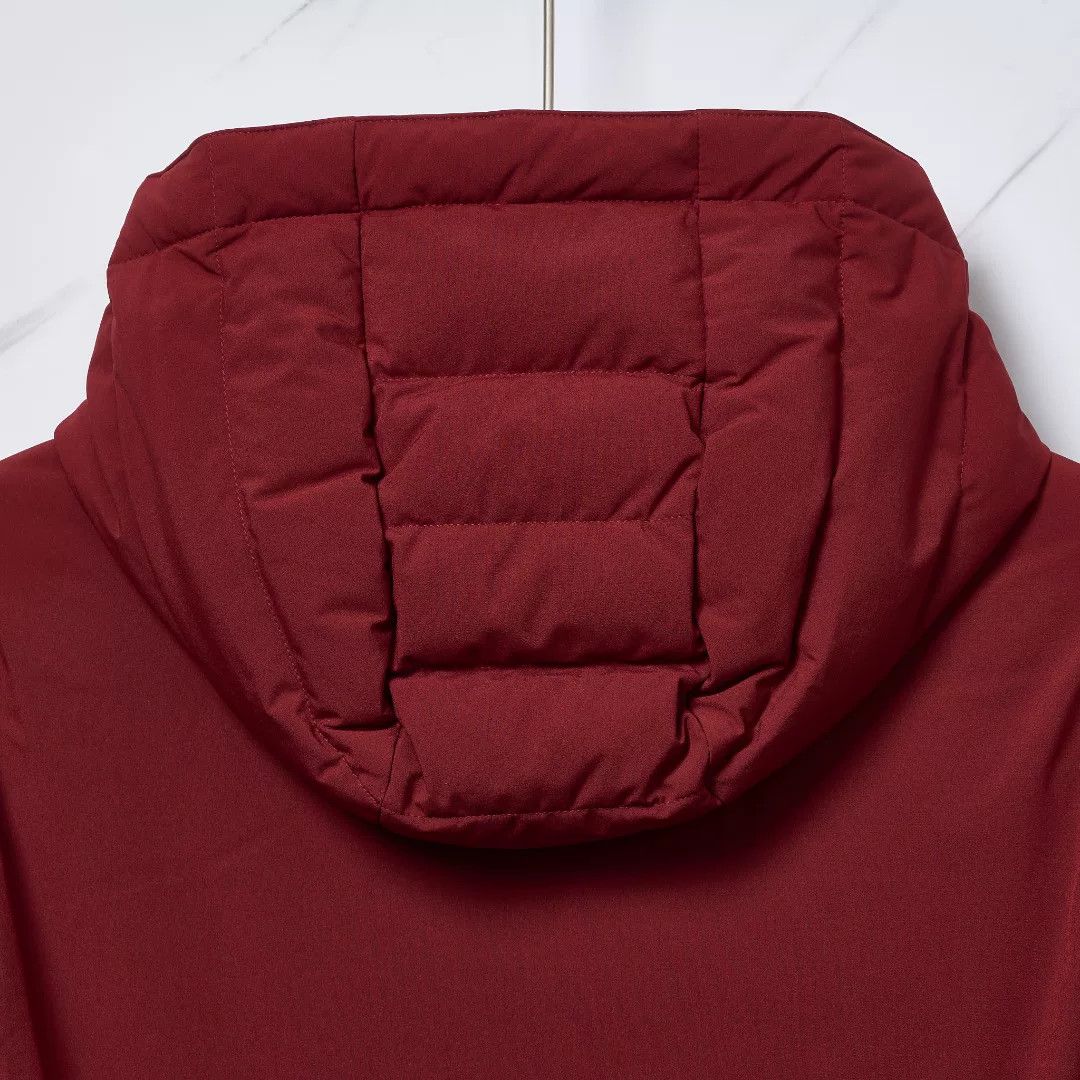 Moose Knuckles Moose Knuckles Red Fitted Hooded Down Jacket Size M / US 6-8 / IT 42-44 - 6 Thumbnail