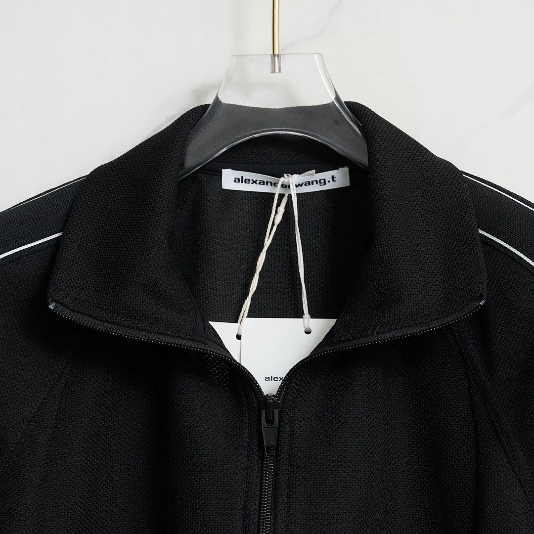 Alexander Wang Alexander Wang Black Striped Cropped Jacket Size M / US 6-8 / IT 42-44 - 2 Thumbnail