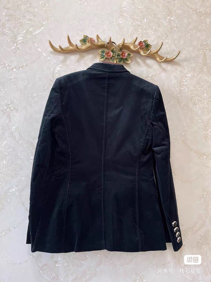 Gucci Gucci Black Silk Velvet Runway Blazer Size M / US 6-8 / IT 42-44 - 8 Thumbnail
