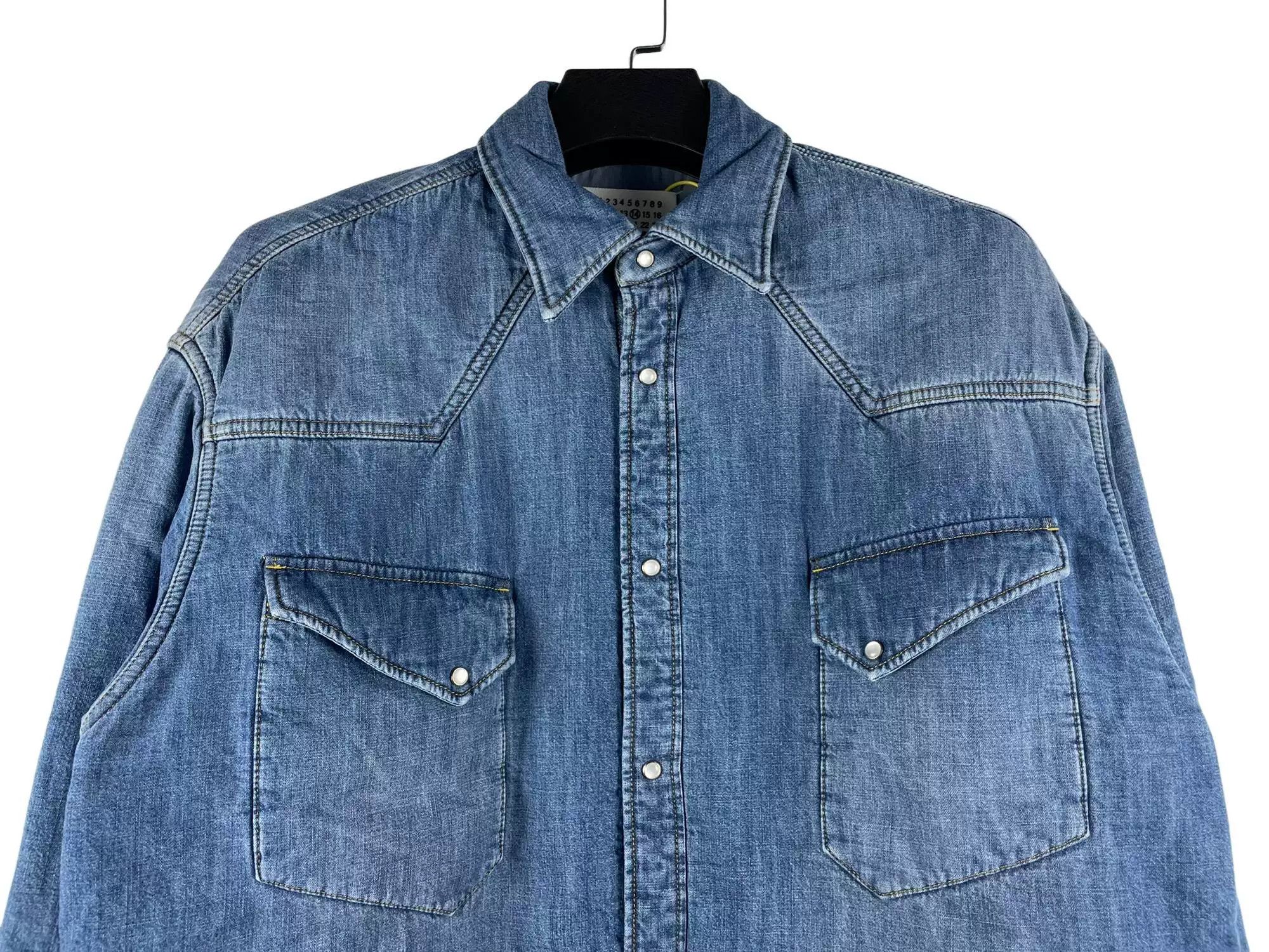Maison Margiela Maison Margiela FW19 Quilted Distressed Denim Jacket Size US M / EU 48-50 / 2 - 3 Thumbnail