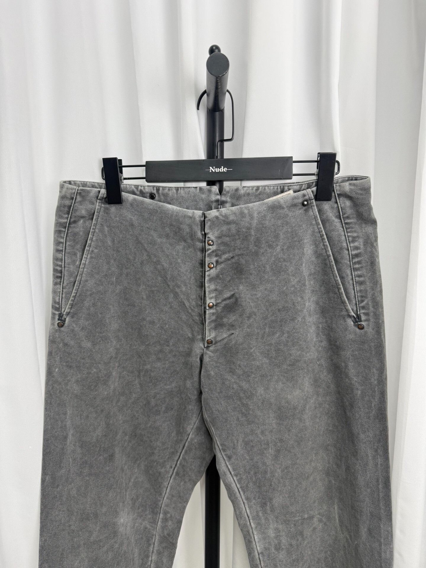 Maison Margiela Maison Margiela 07AW Rivet Moleskin Trousers Size US 31 - 3 Thumbnail