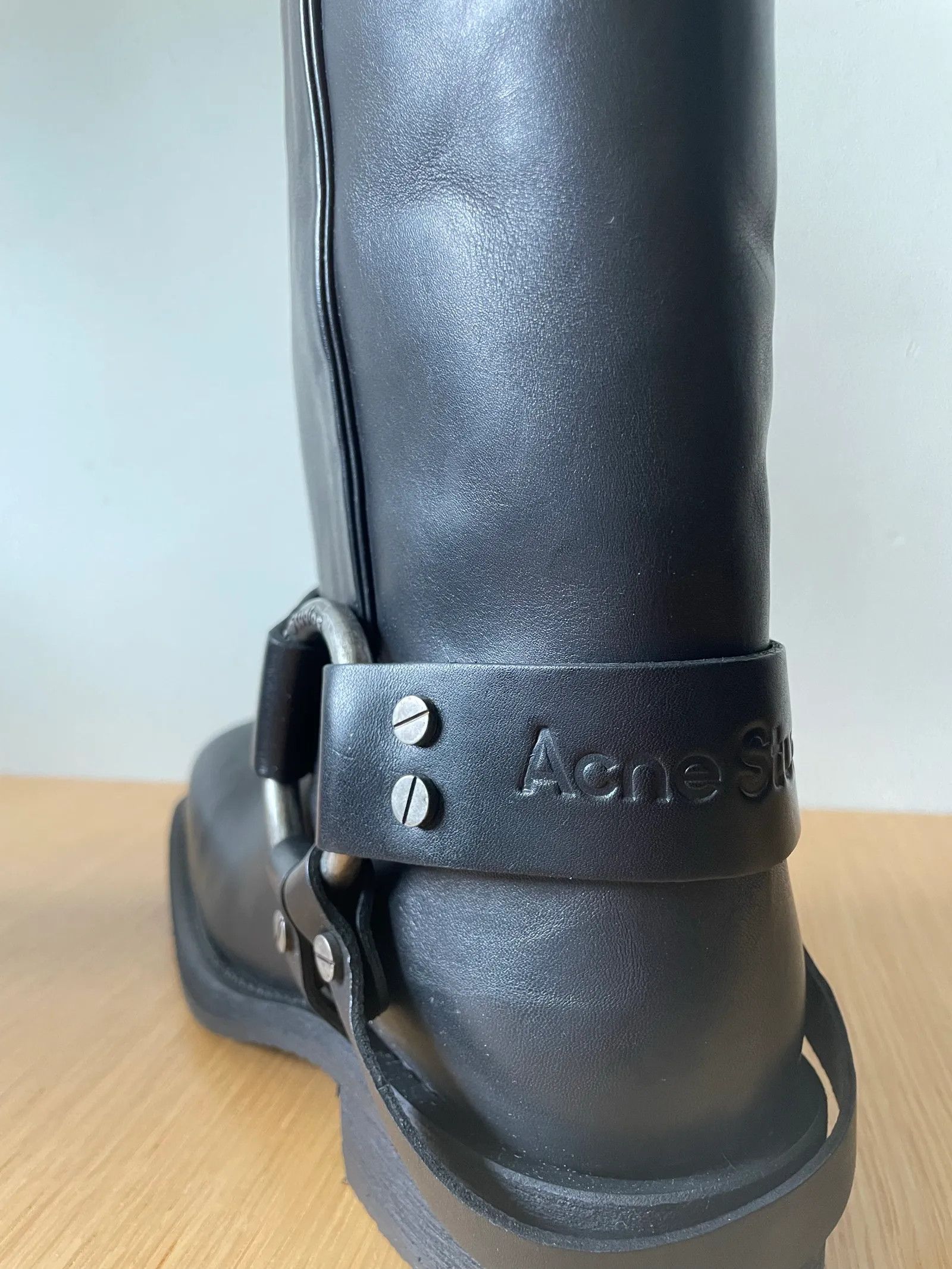 Acne Studios Acne Studios Leather Biker Boots Boots Size US 5 / IT 35 - 5 Thumbnail