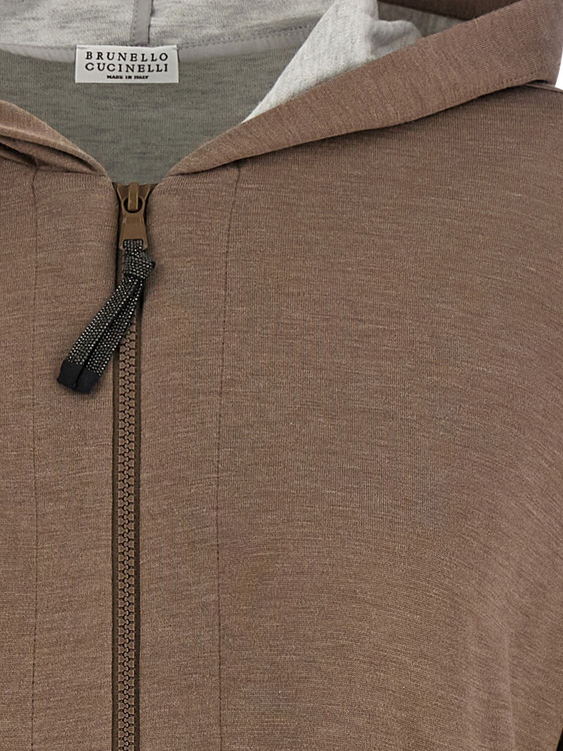 Brunello Cucinelli Brunello Cucinelli Sweatshirt Woman Brown Size L / US 10 / IT 46 - 4 Thumbnail