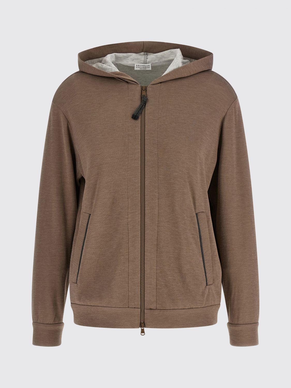 Brunello Cucinelli Brunello Cucinelli Sweatshirt Woman Brown Size M / US 6-8 / IT 42-44 - 2 Thumbnail