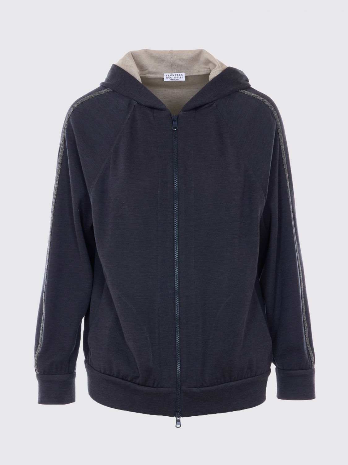 Brunello Cucinelli Brunello Cucinelli Sweatshirt Woman Grey Size S / US 4 / IT 40 - 2 Thumbnail